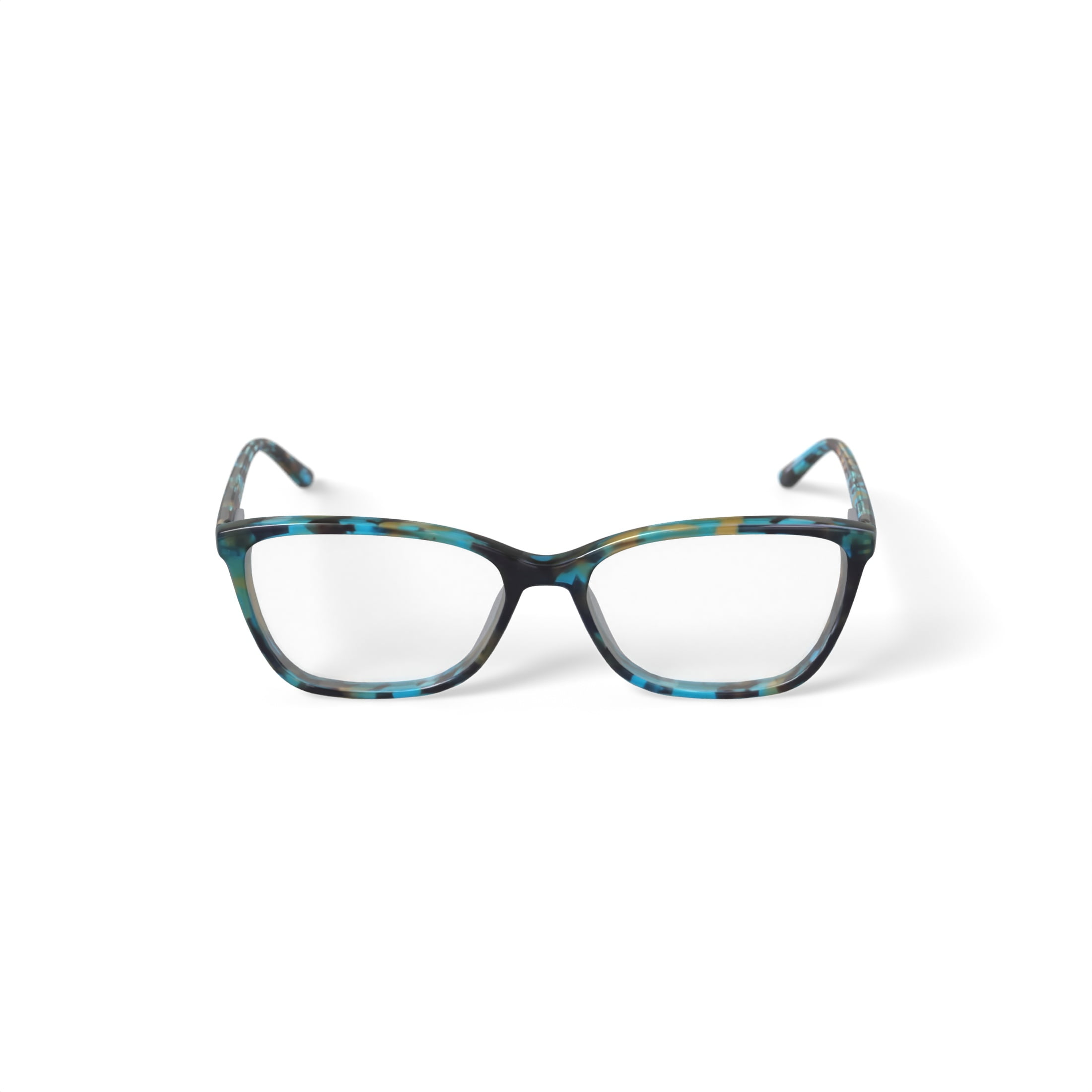 Walmart Women's MC015 Jasmine Square Prescription Eyeglasses with Case, Green Tortoise - Image 4