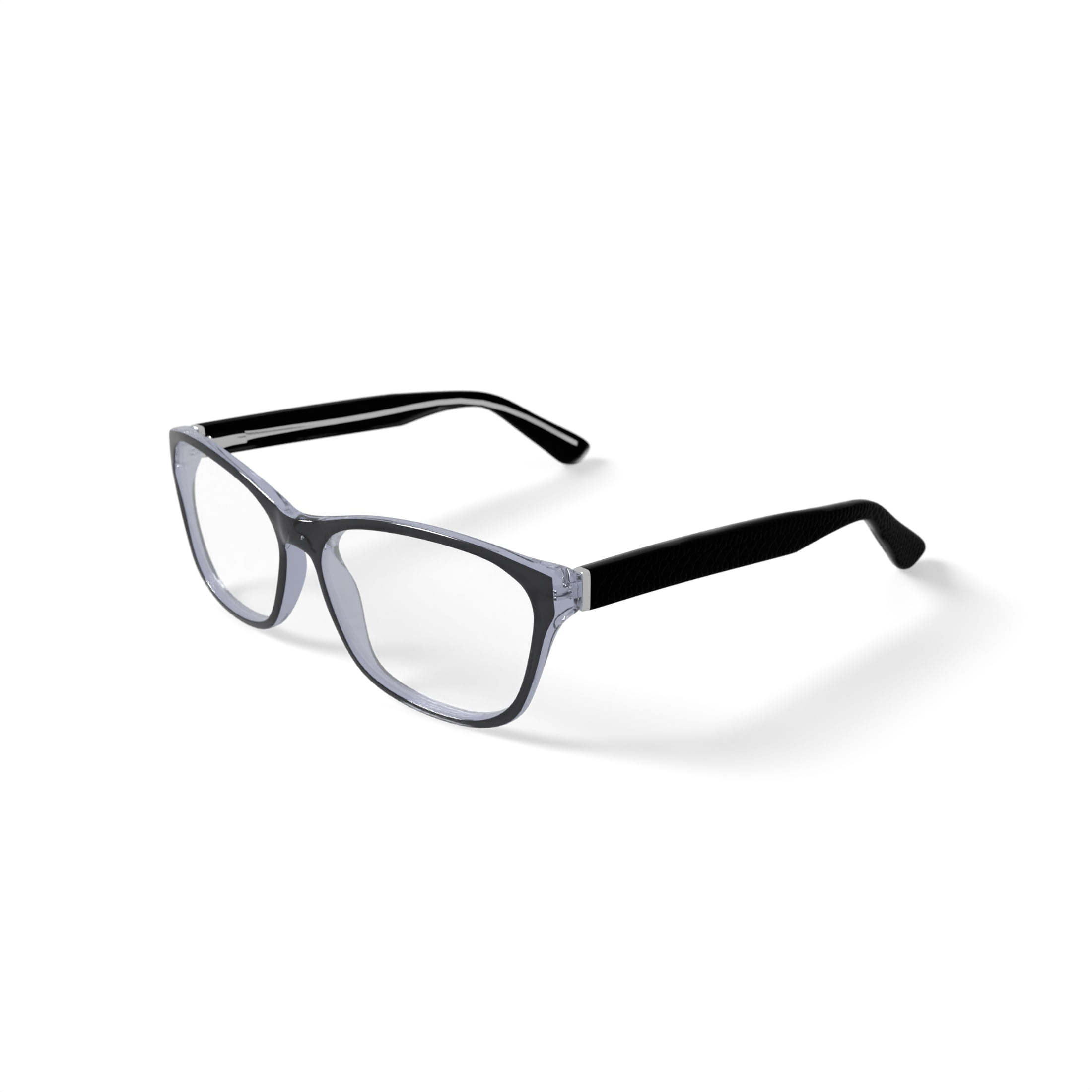 Walmart Women's WF16093 Square Prescription Eyeglasses with Case, Black - Image 2