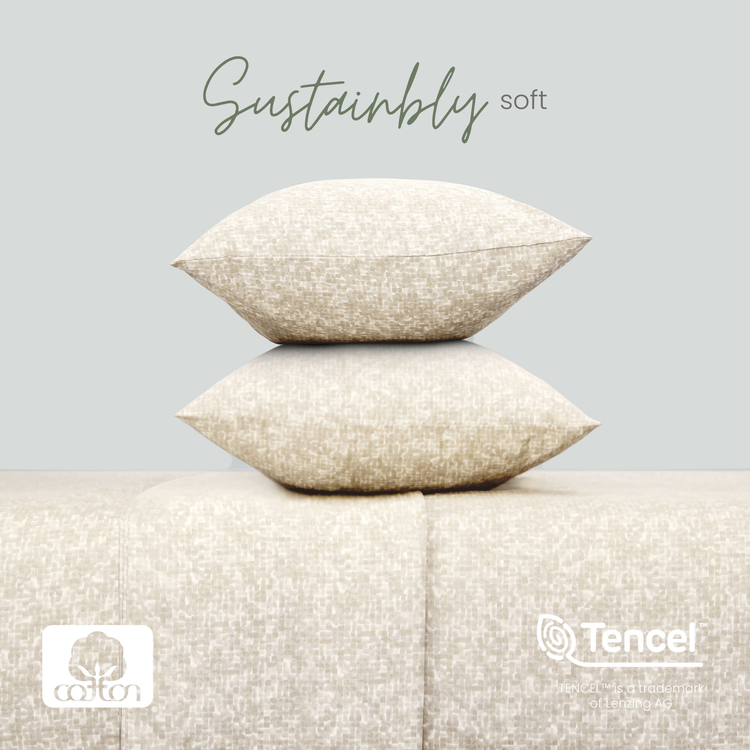 Martex Restore Cooling Bed Sheet Set, King, Linen - Image 6