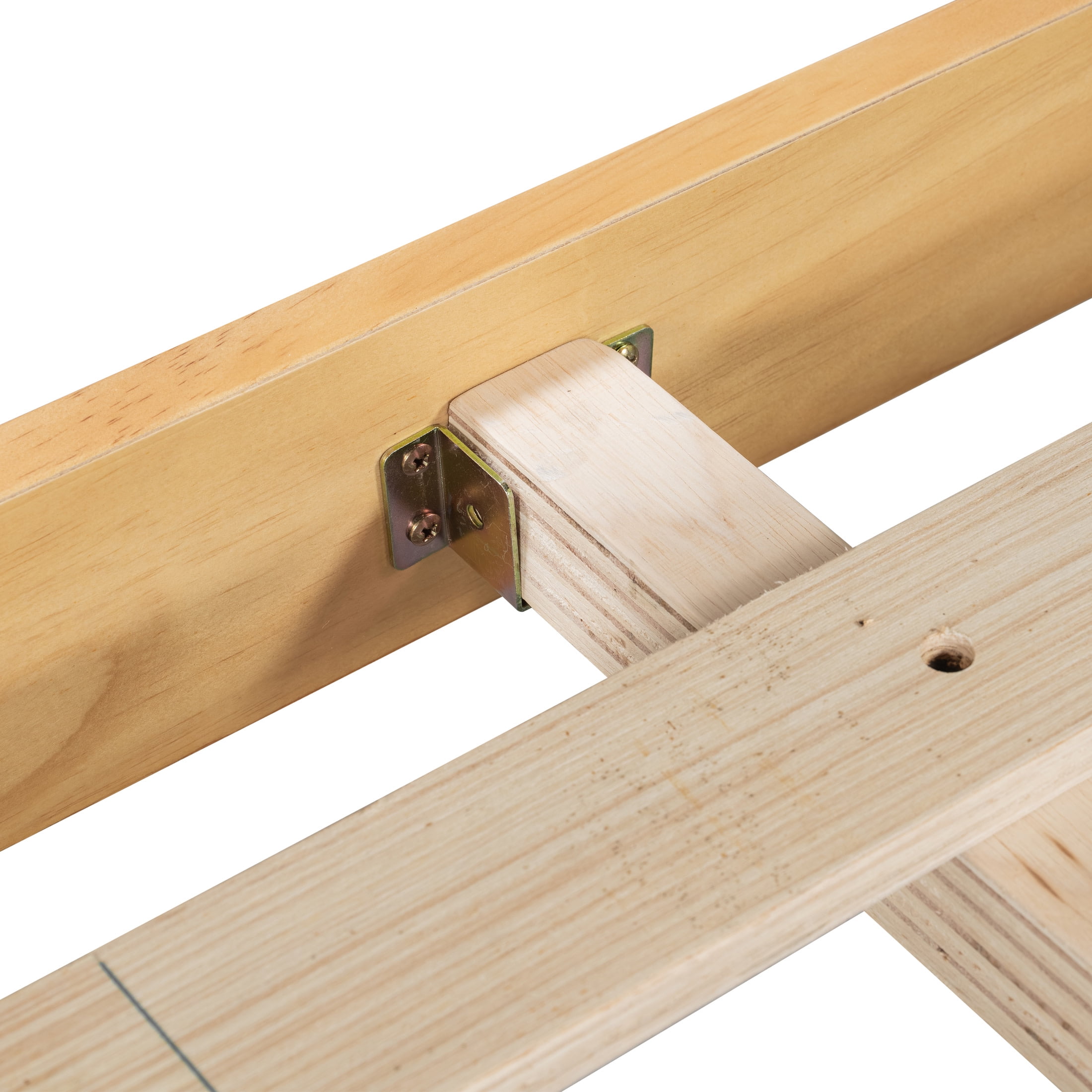 Christopher Knight Home 83.4" King Size Platform Bed Frame with Reeded Headboard, Solid Wood, Natural - Image 7