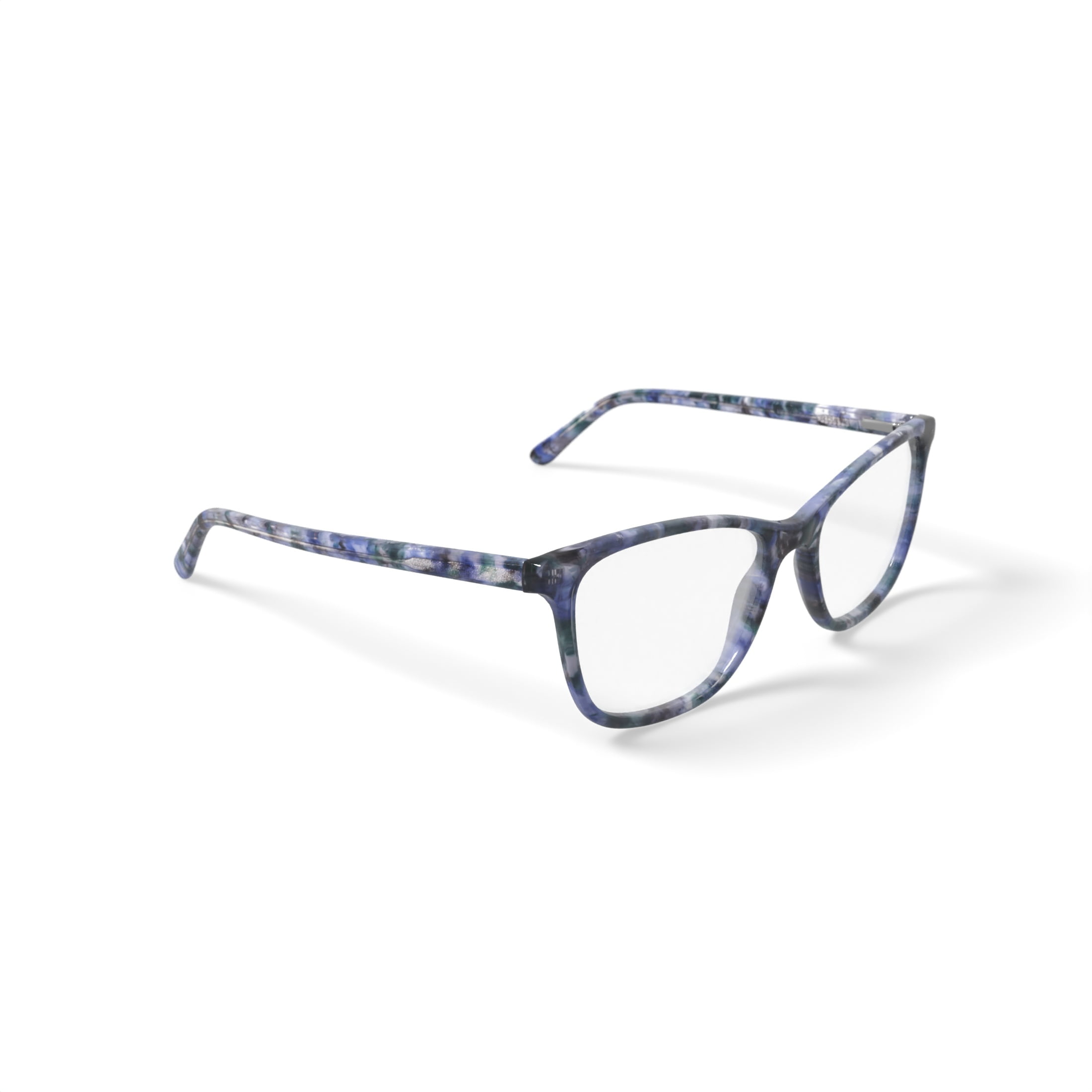 Walmart Women's MV024 Cheryl Square Prescription Eyeglasses with Case, White Tortoise - Image 3