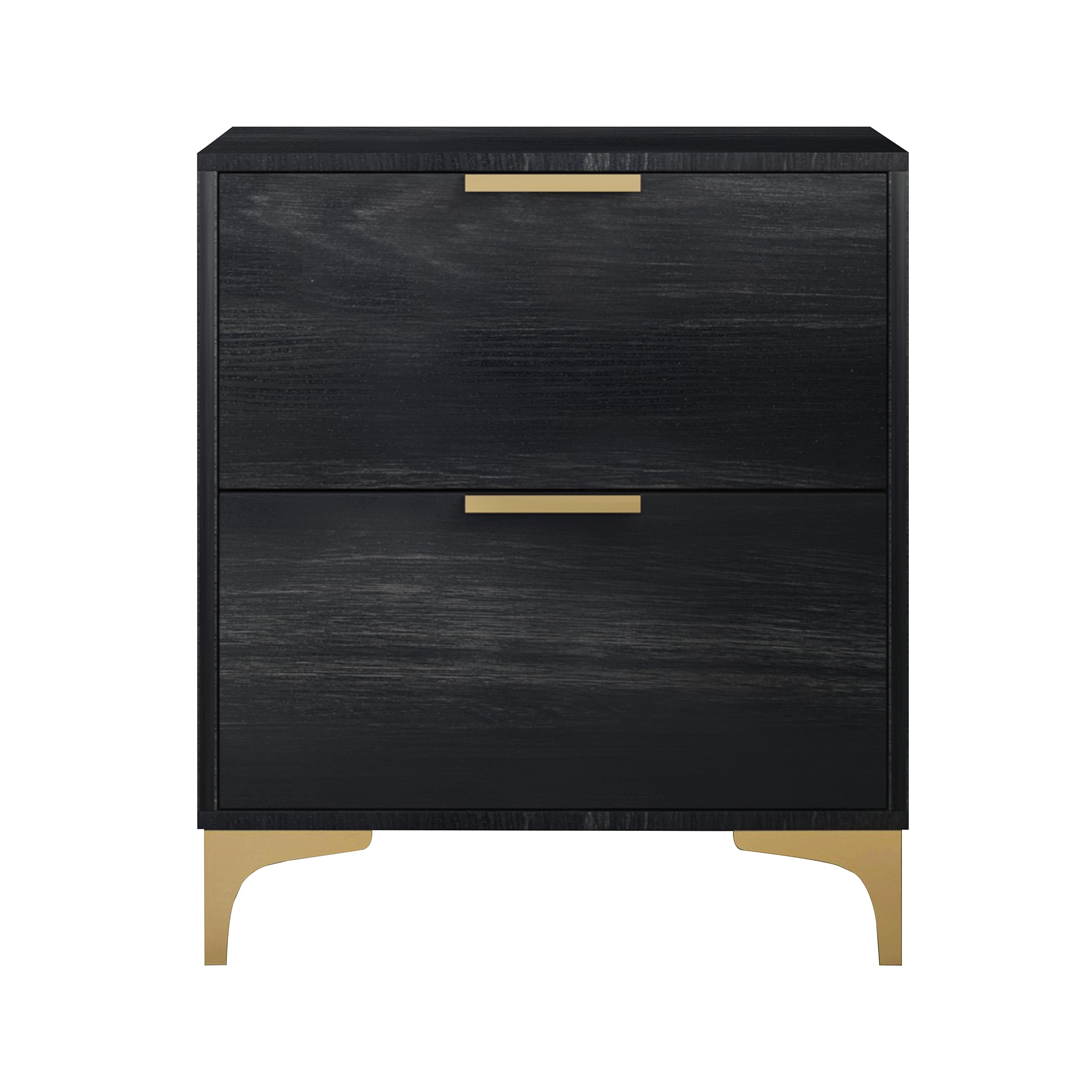 Castle Place Luxurious Crystal Velvet Upholstered Queen Bed With 2 Nightstands, Black - Image 5