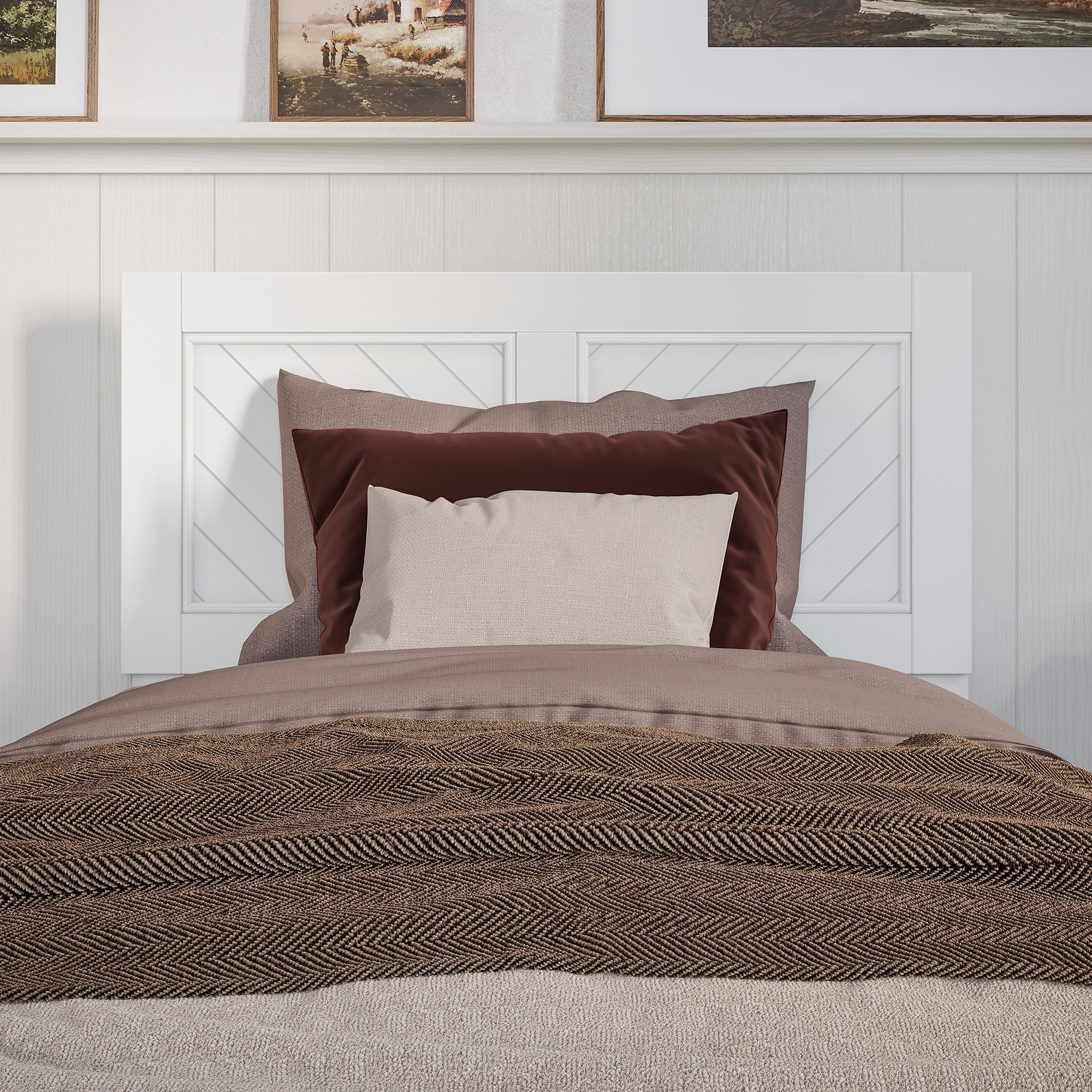 AFI Canyon White Storage Platform Bed with Matching Footboard, Twin XL - Image 6