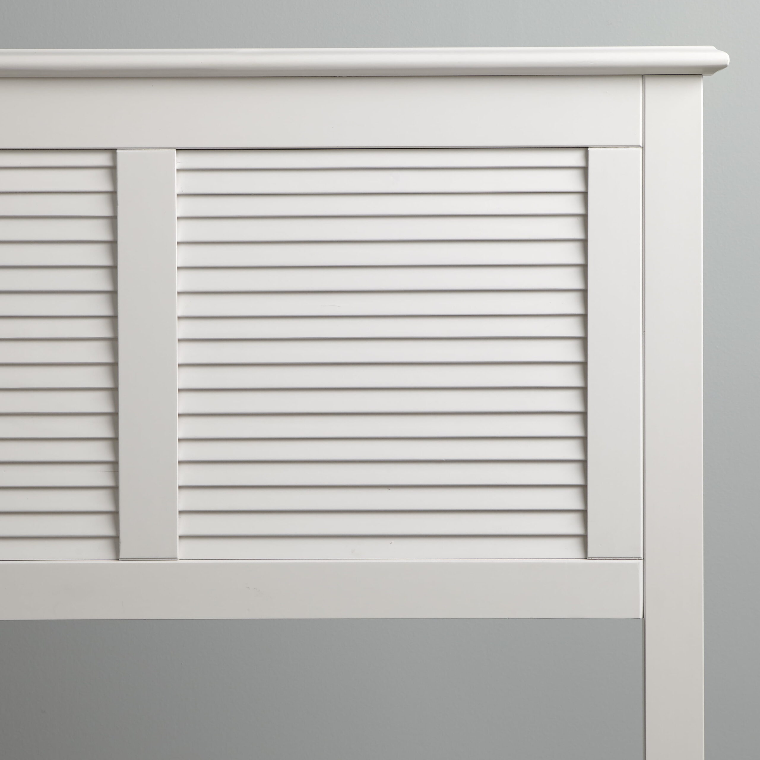 Lubi PWhite Queen Wood Platform Bed - Image 4