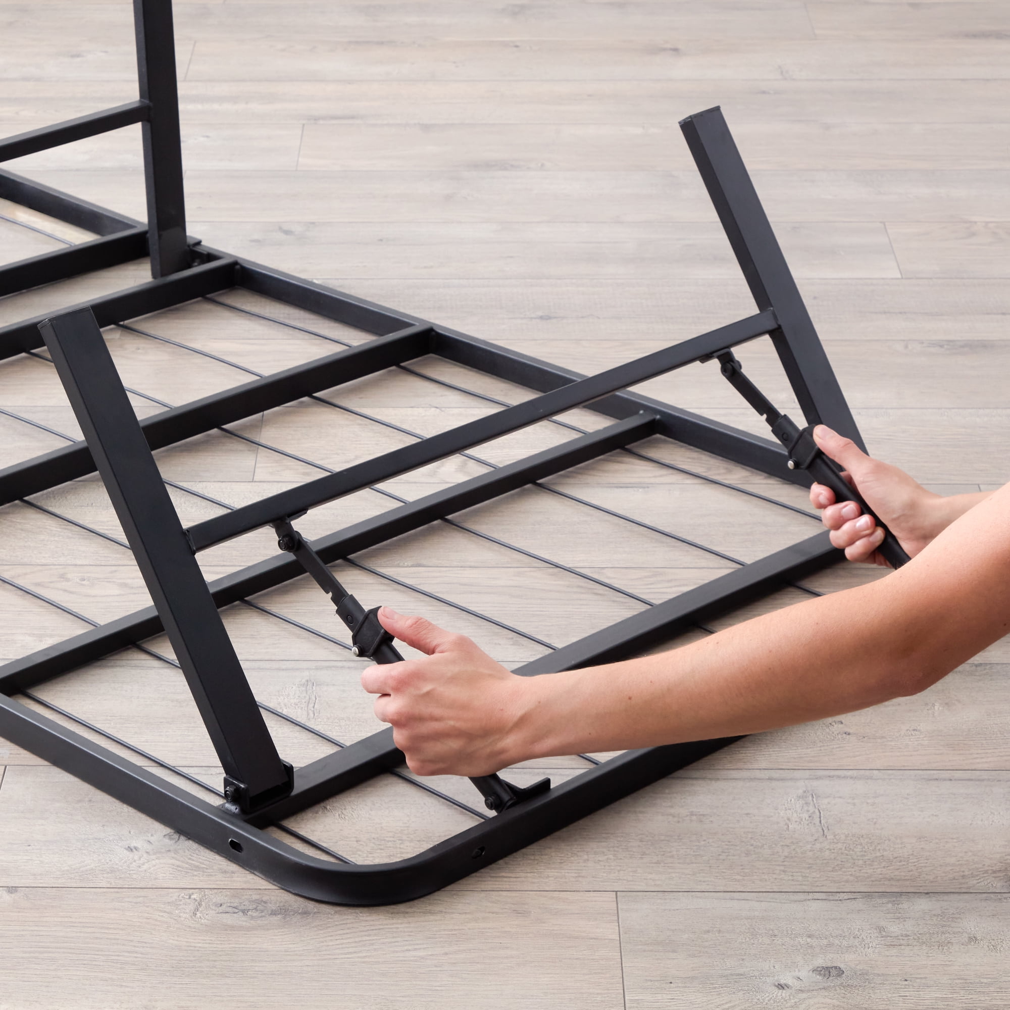 Rest Haven 14" Black Steel Platform Bed Frame, Queen - Image 5