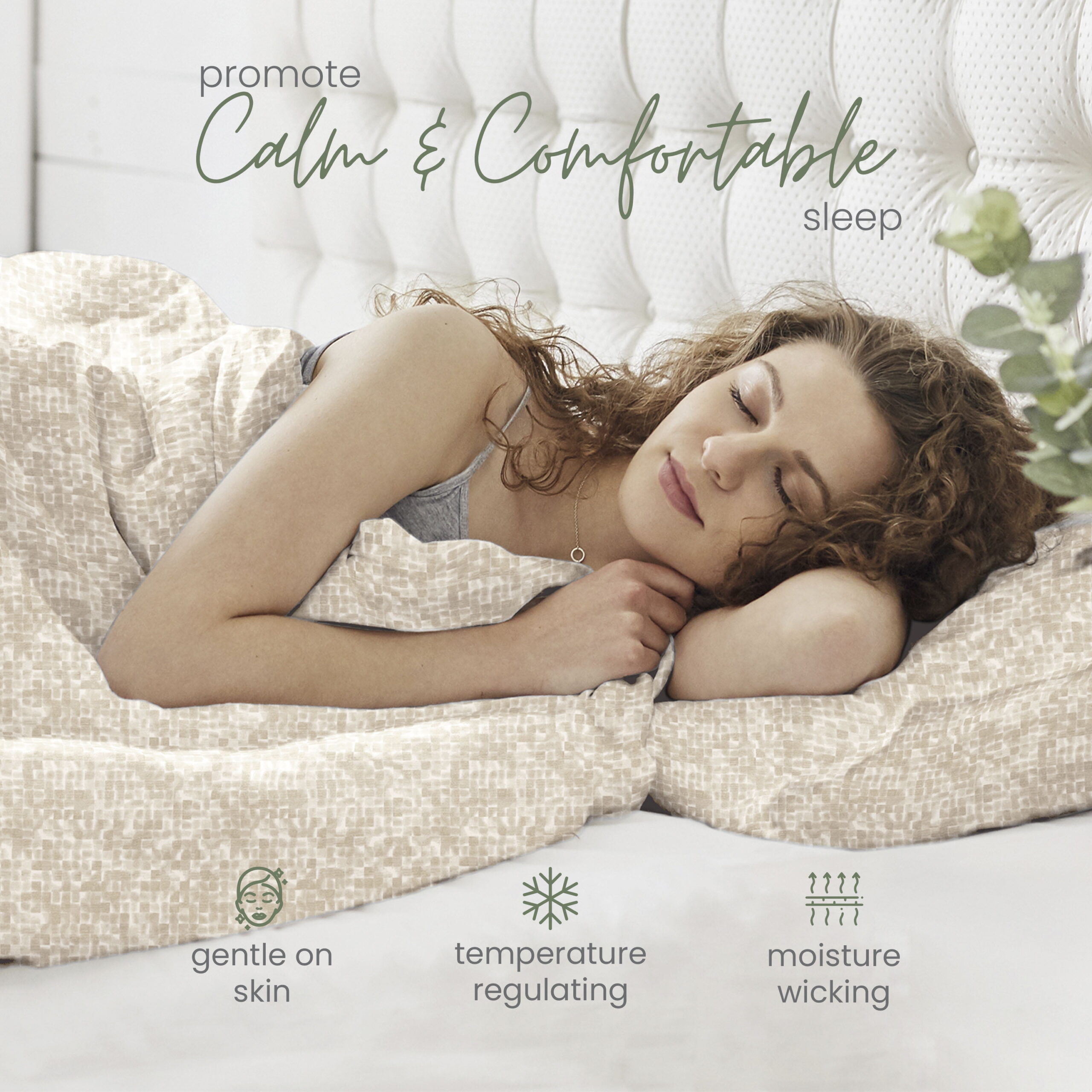 Martex Restore Cooling Bed Sheet Set, King, Linen - Image 4