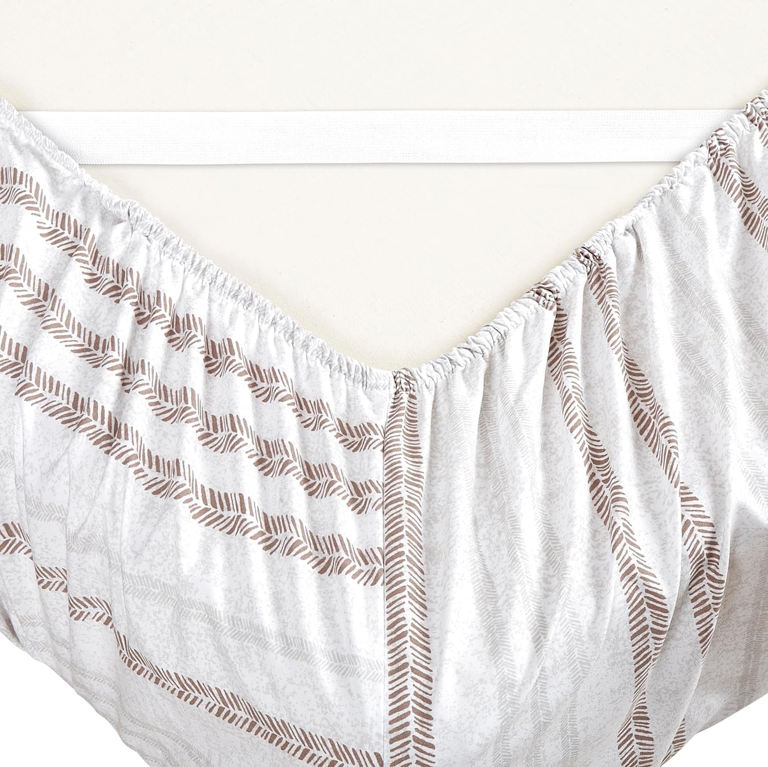 Elegant Comfort 1800 Series Deep Pocket Soft Microfiber 4 Piece Queen Sheet Sets Queen, Traci Linen - Image 4