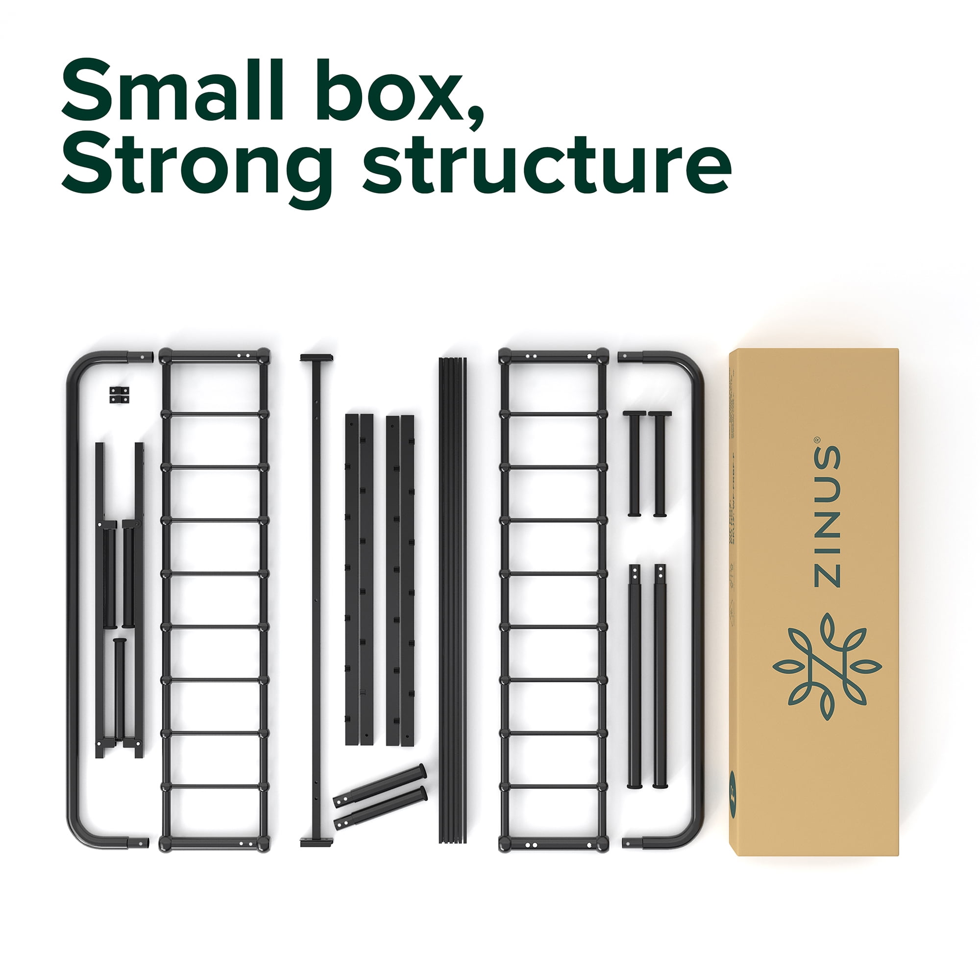 Zinus Florence 42" Metal Platform Bed Frame, Black, Full - Image 5