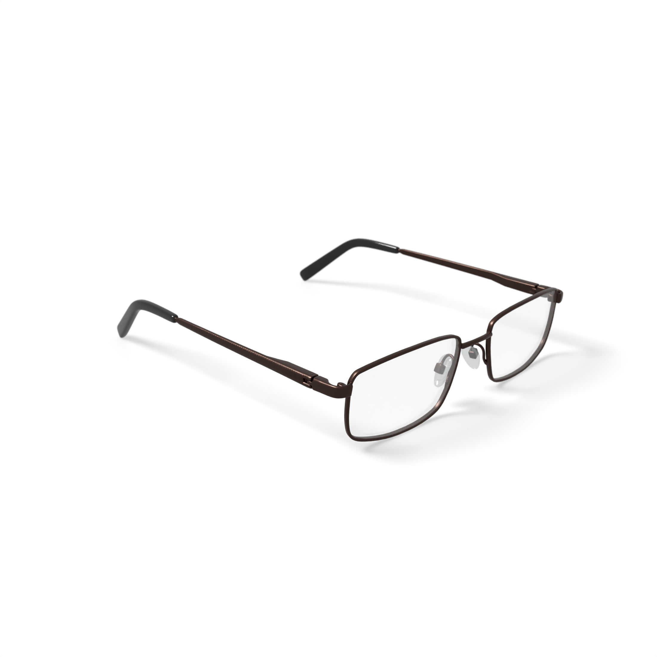 Adolfo Men's Rectangular Prescription Eyeglasses with Case, Bronze - Image 3