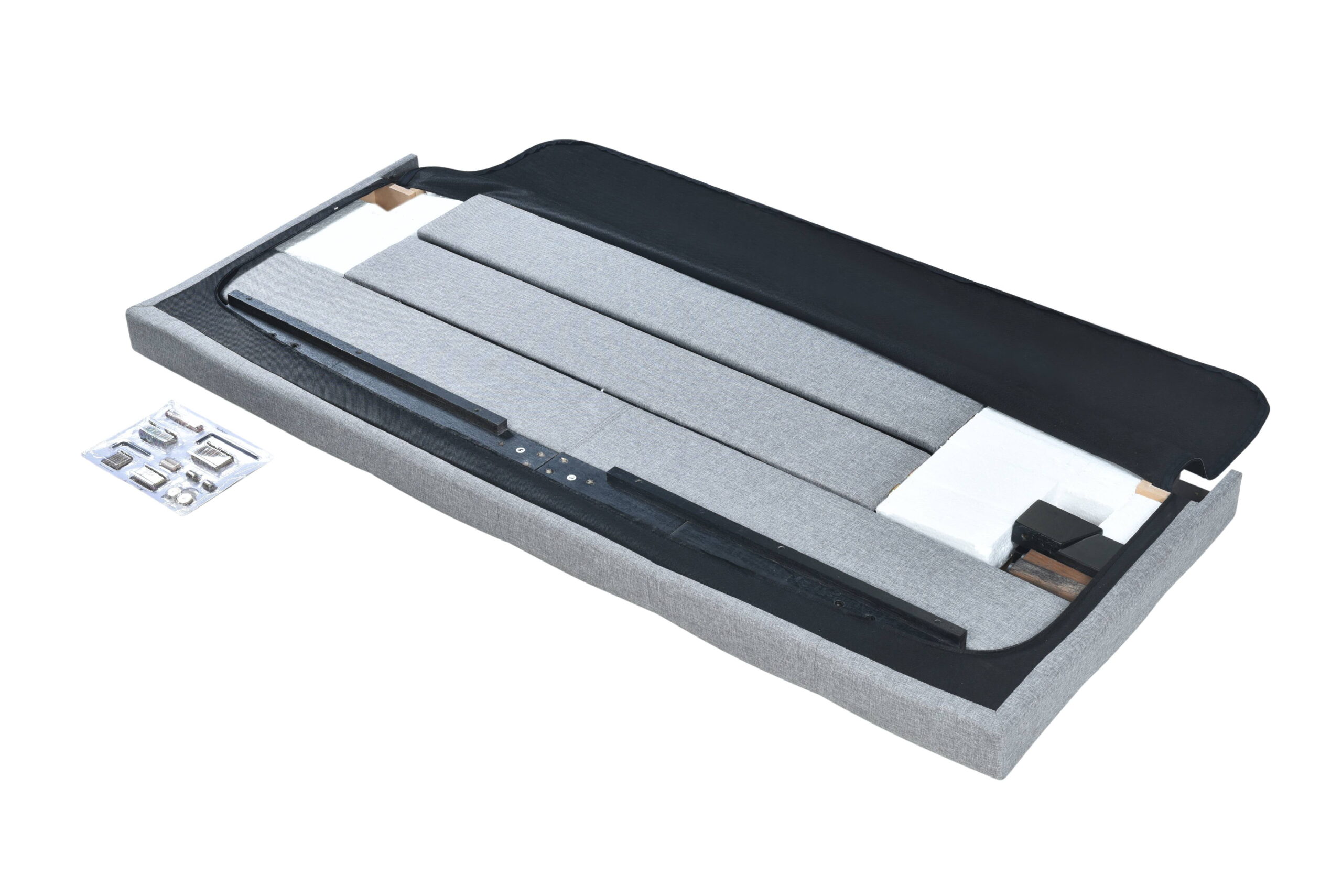 Crown Mark Florence Gray Panel Bed, King - Image 3