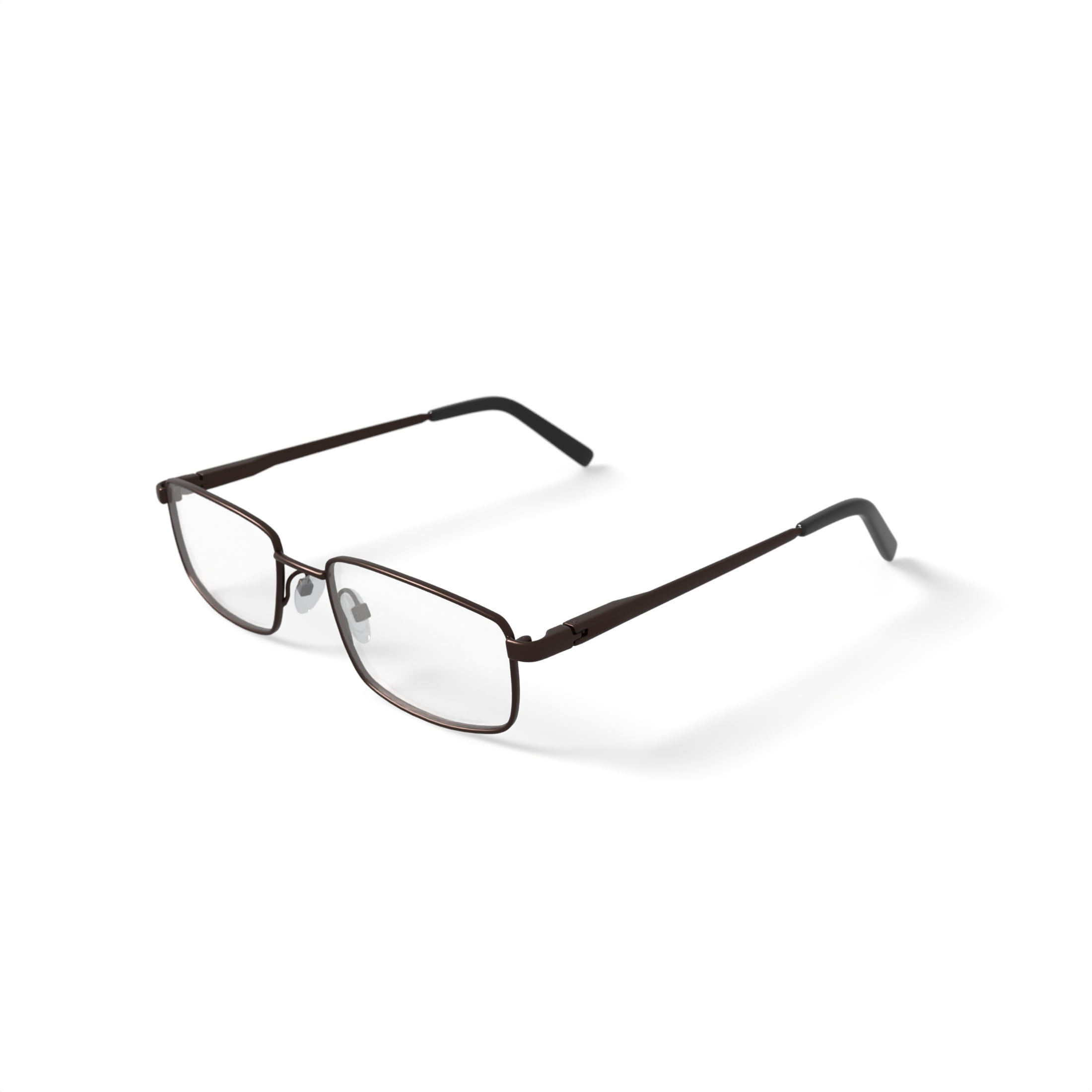 Adolfo Men's Rectangular Prescription Eyeglasses with Case, Bronze - Image 2