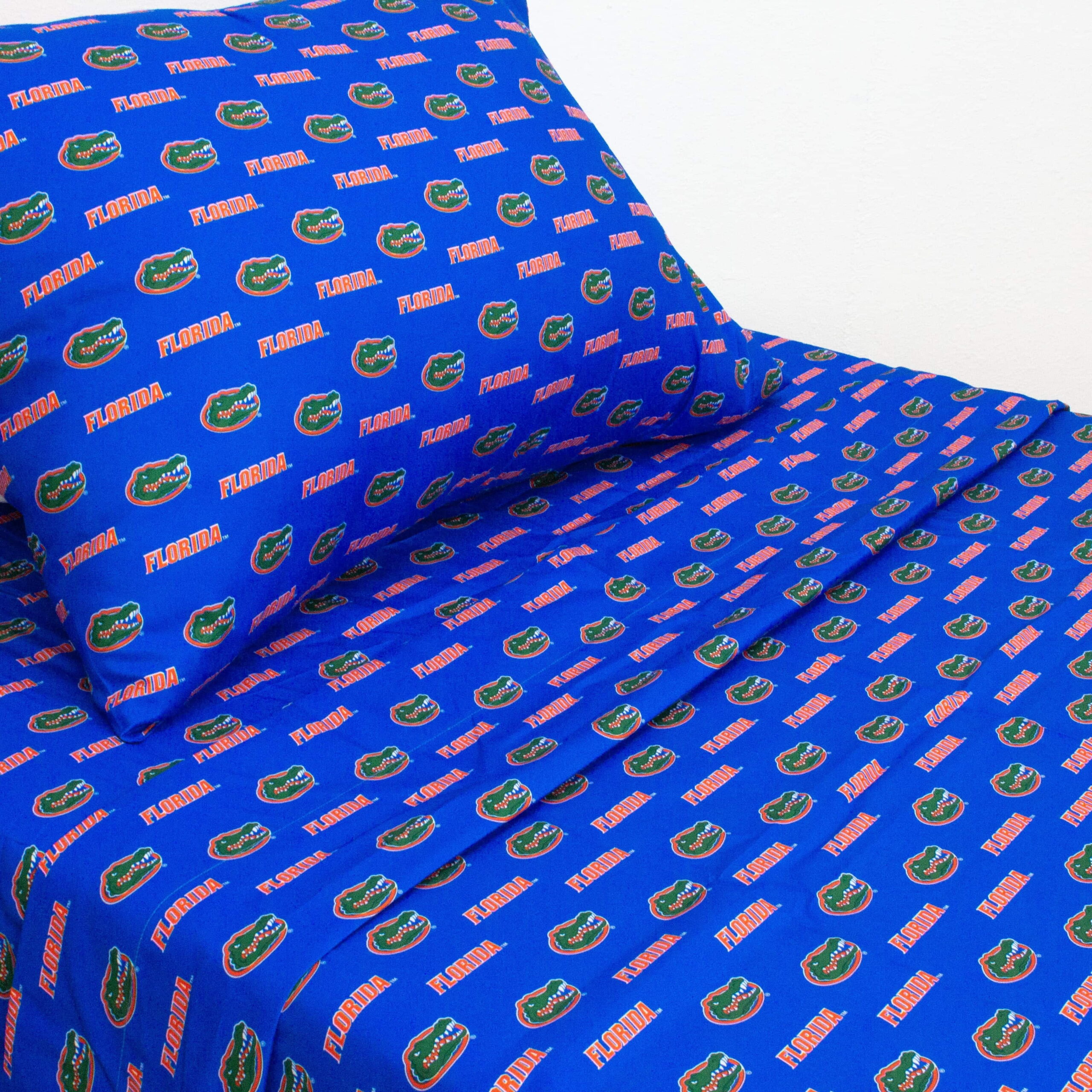 Florida Gators Sheet Set Choose Your Size Blue Microfiber King N/A - Image 4