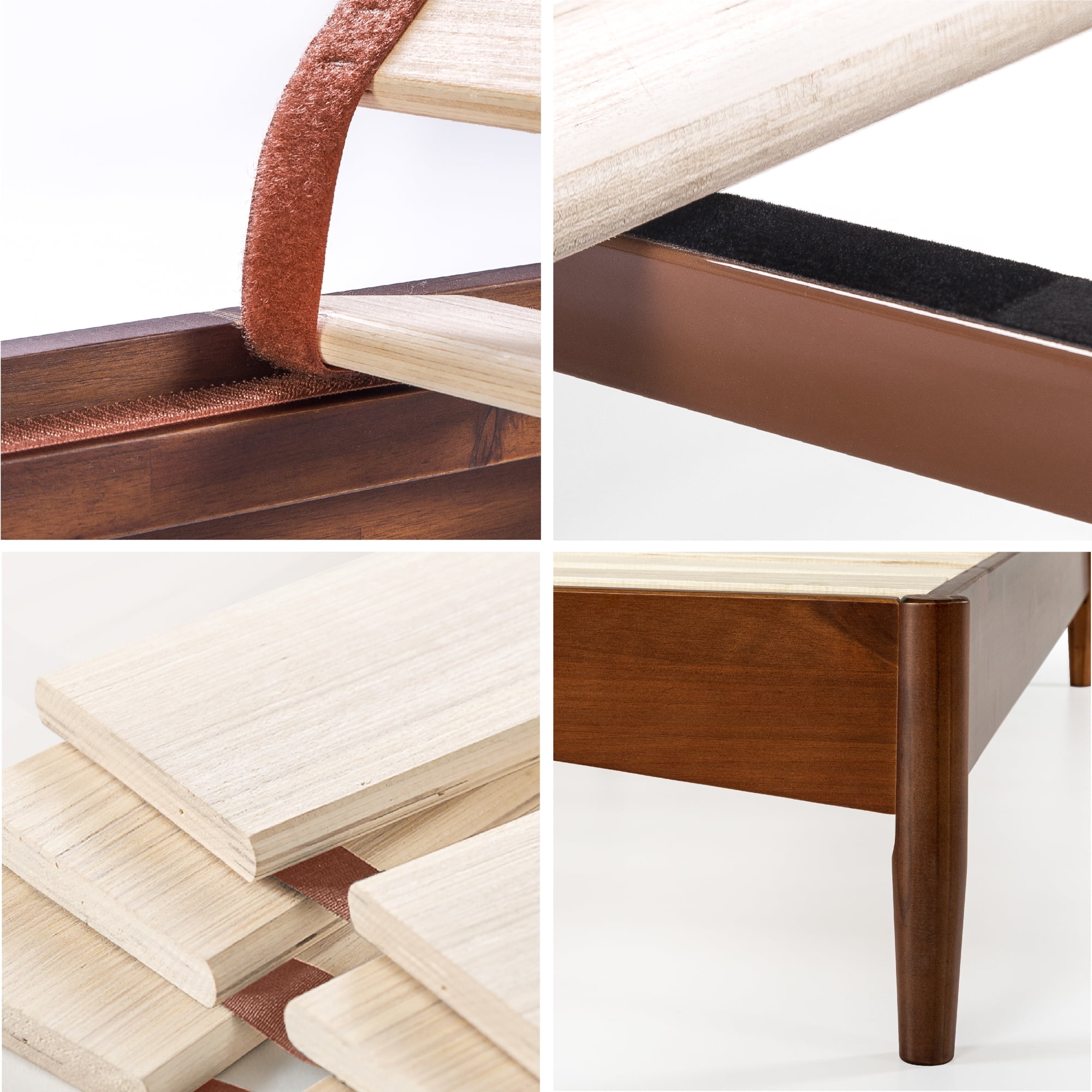 Zinus Linda 41" Mid Century Wood Platform Bed Frame, Queen - Image 5