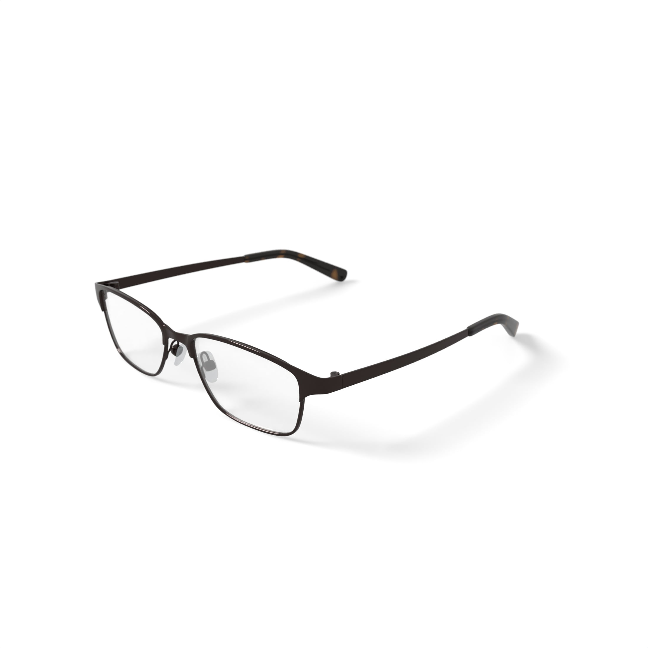 TiFlex Women's TFL2103 Rectangular Rectangular Prescription Eyeglasses with Case, Brown - Image 2