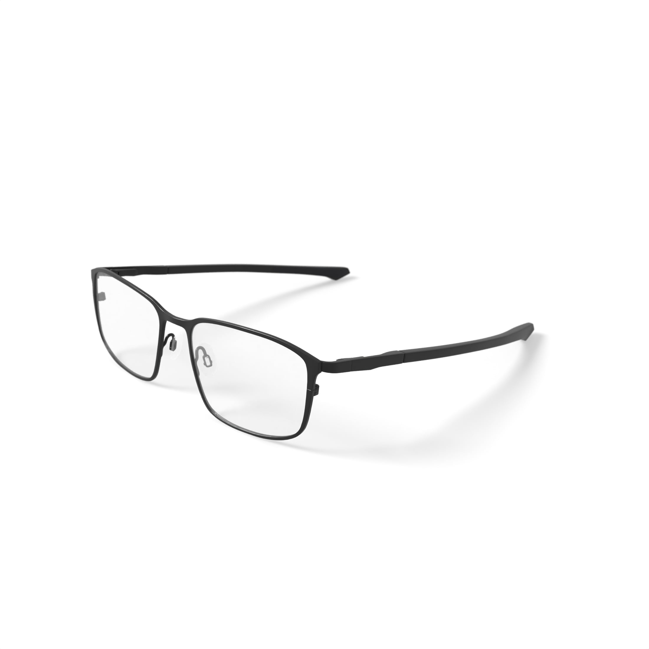 Walmart Men's MC001 James Square Prescription Eyeglasses with Case, Matte Black - Image 2