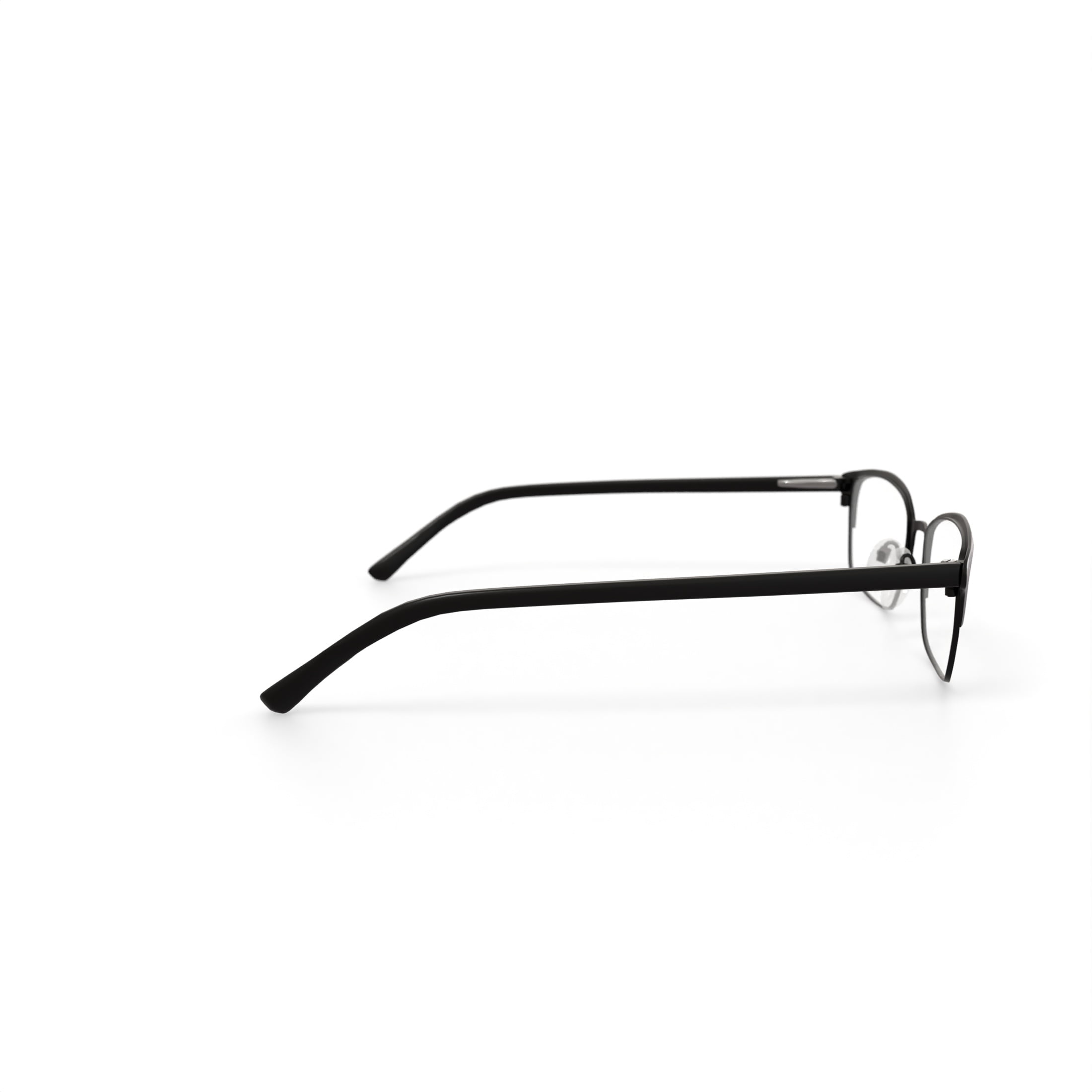 Walmart Men's FM11032 Rectangular Prescription Eyeglasses with Case, Matte Black - Image 5