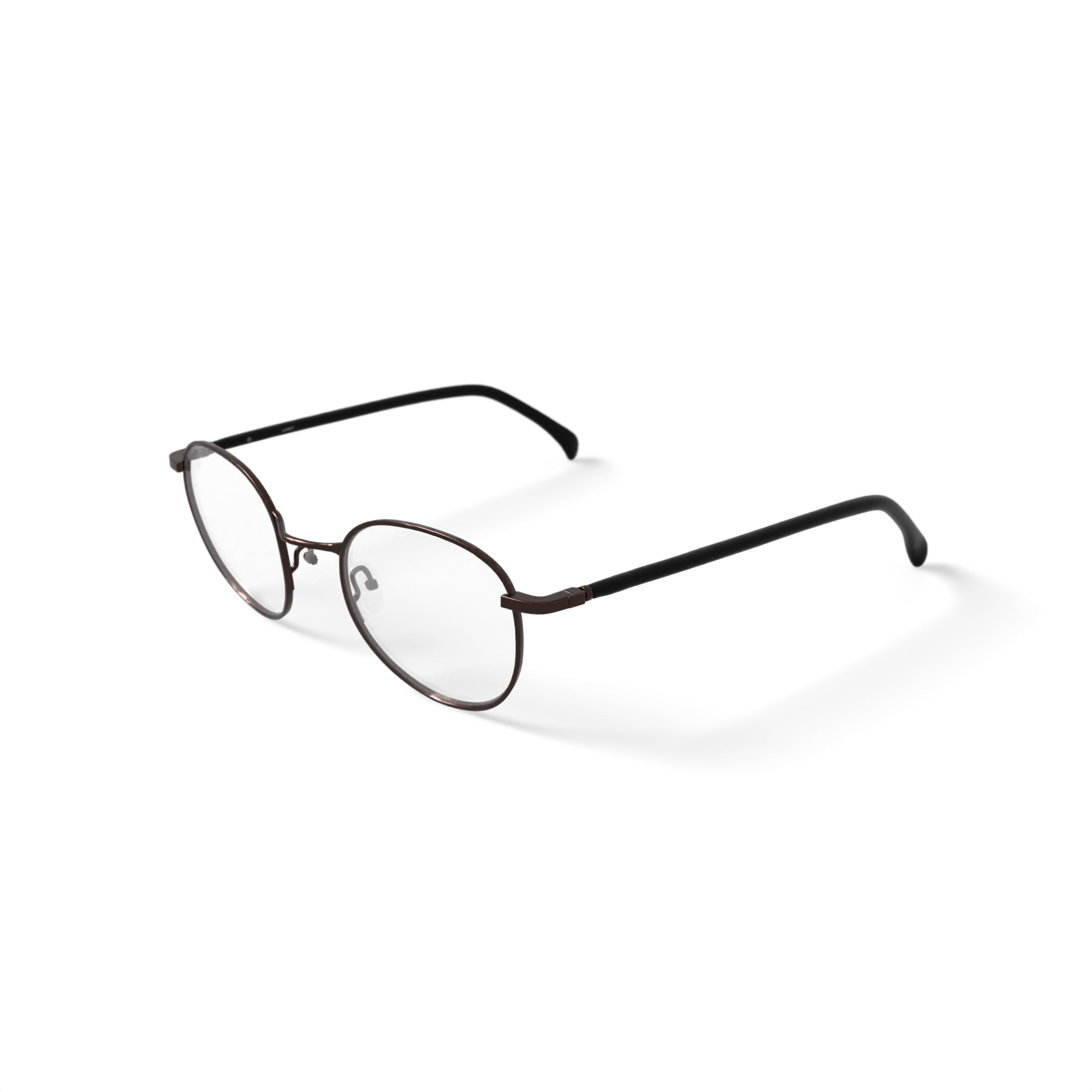 Walmart Men's FM17267B Round Prescription Eyeglasses with Case, Gunmetal - Image 2