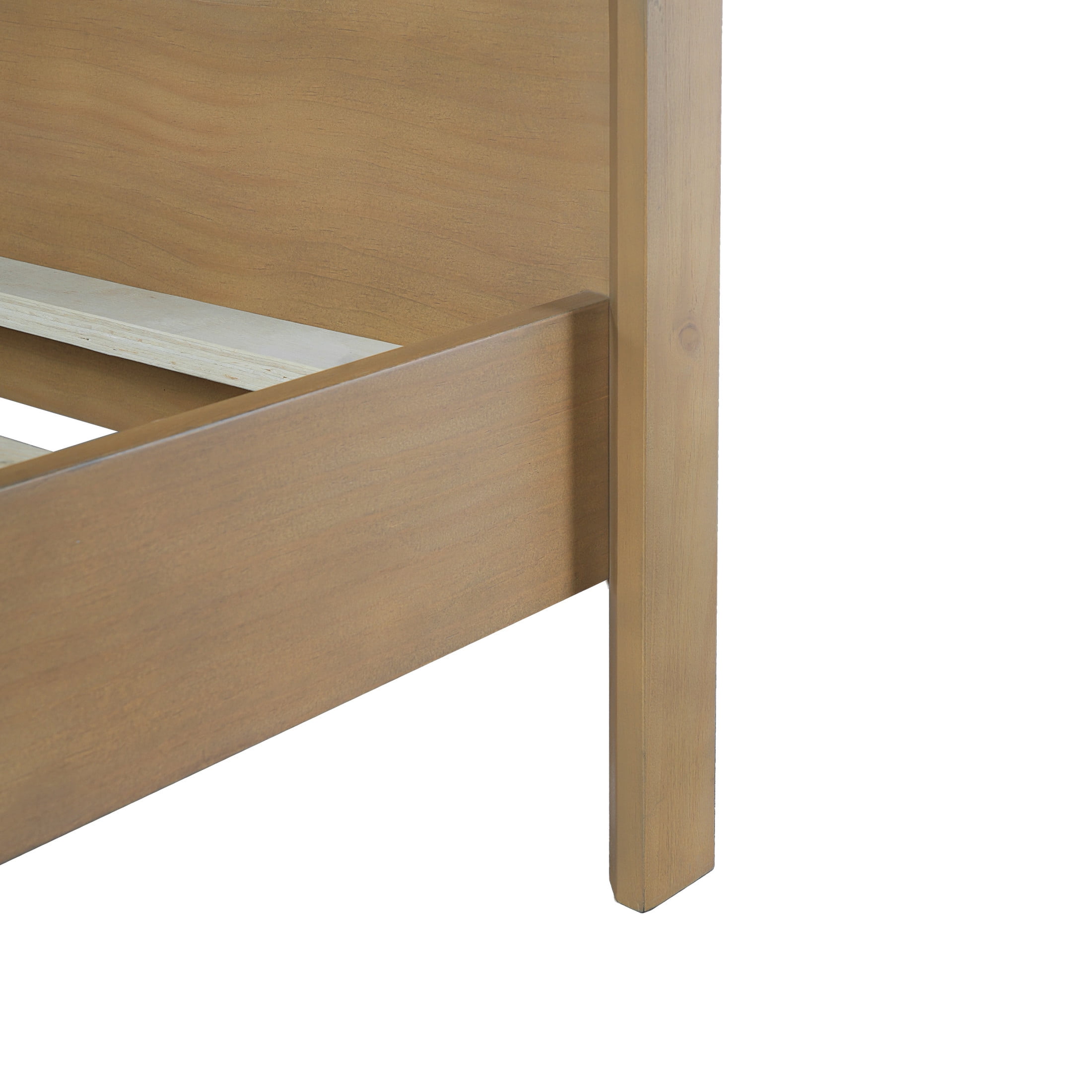 Christopher Knight Home King Size Bed Frame with Headboard, Solid Wood Platform Bed, Earthy Khaki - Image 5