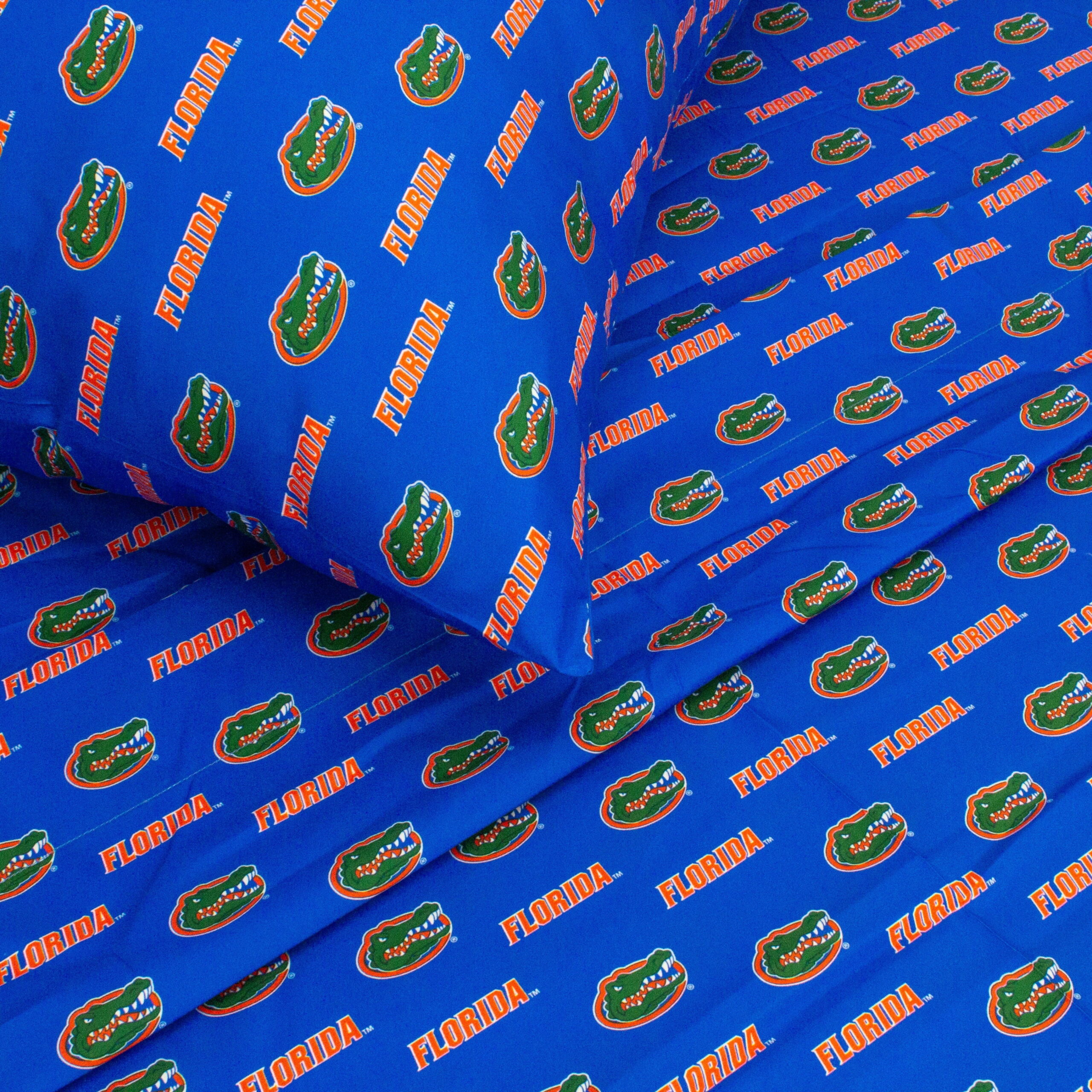 Florida Gators Sheet Set Choose Your Size Blue Microfiber King N/A - Image 5