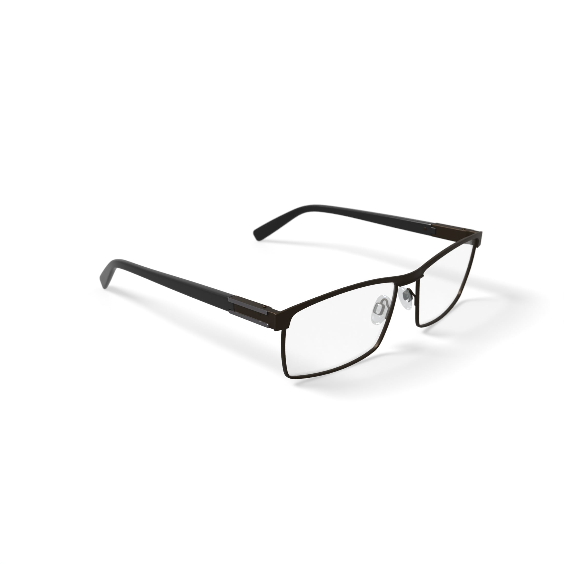 Phat Farm Men's HV706 Browline Prescription Eyeglasses with Case, Silver - Image 3