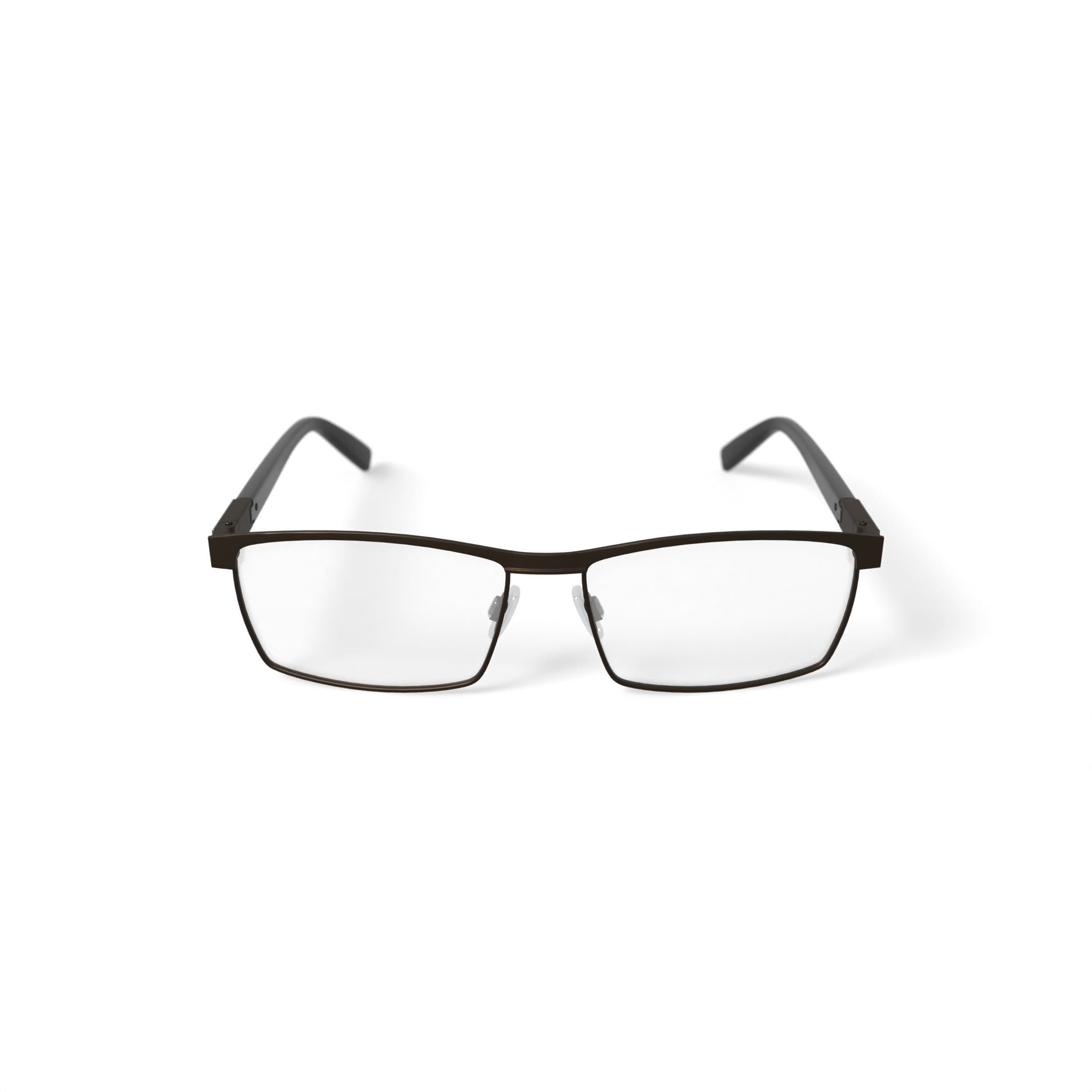 Phat Farm Men's HV706 Browline Prescription Eyeglasses with Case, Silver - Image 4