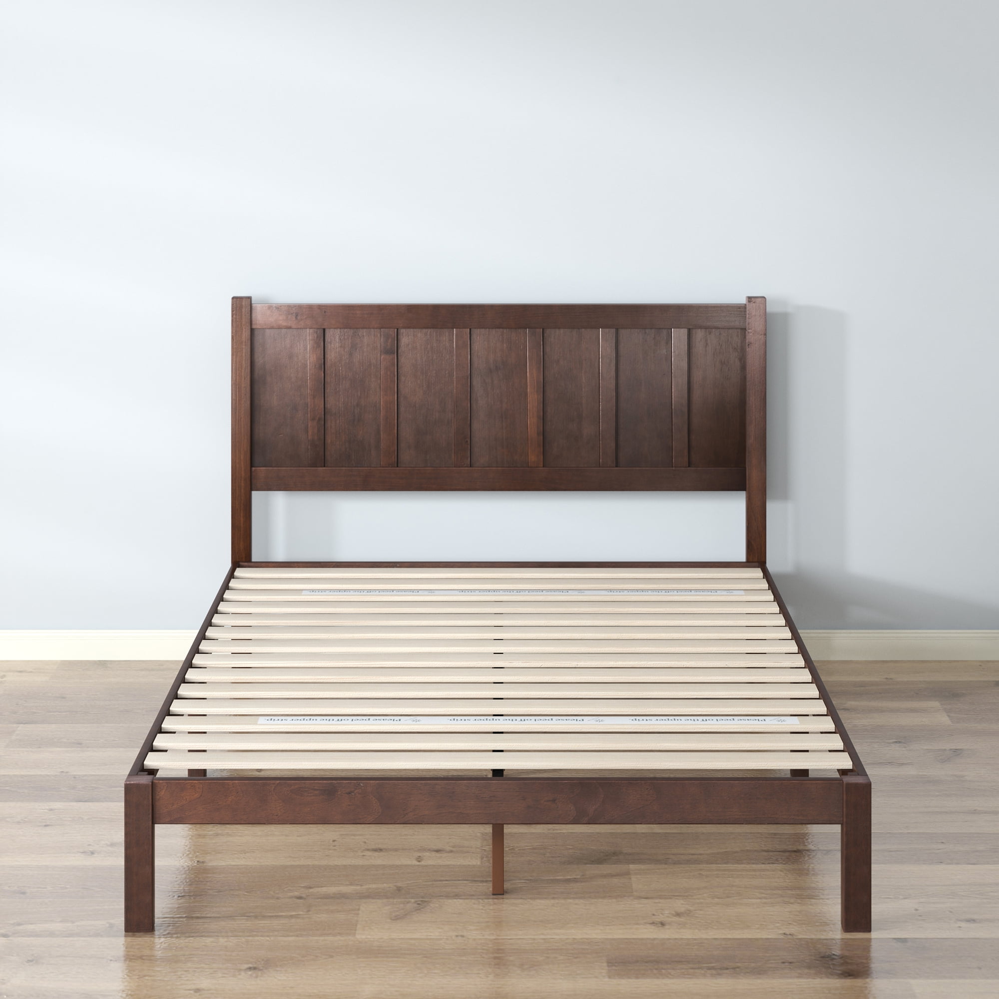 Zinus Adrian 42" Acacia Wood Rustic Platform Bed Frame, Twin - Image 7