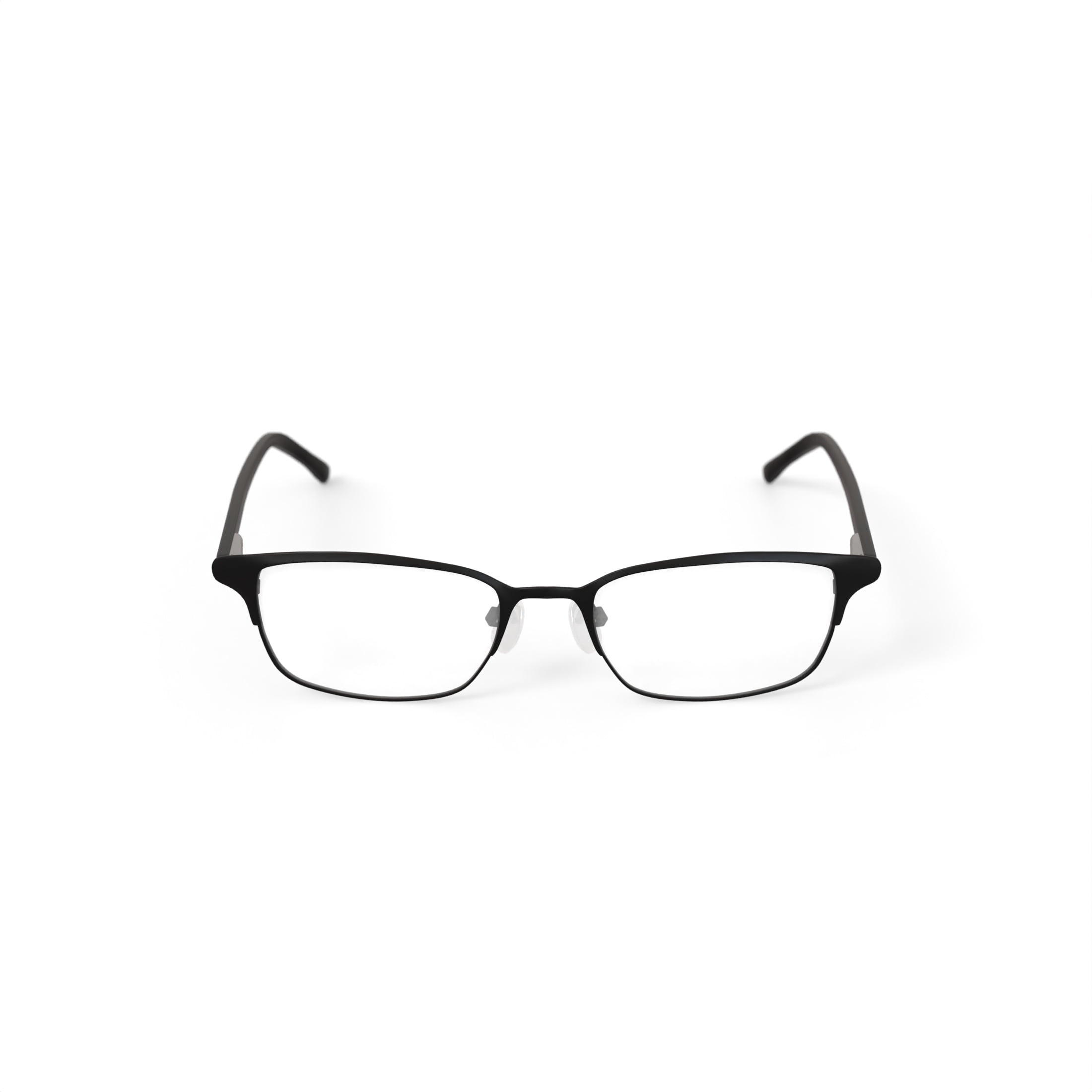 Walmart Men's FM11032 Rectangular Prescription Eyeglasses with Case, Matte Black - Image 4