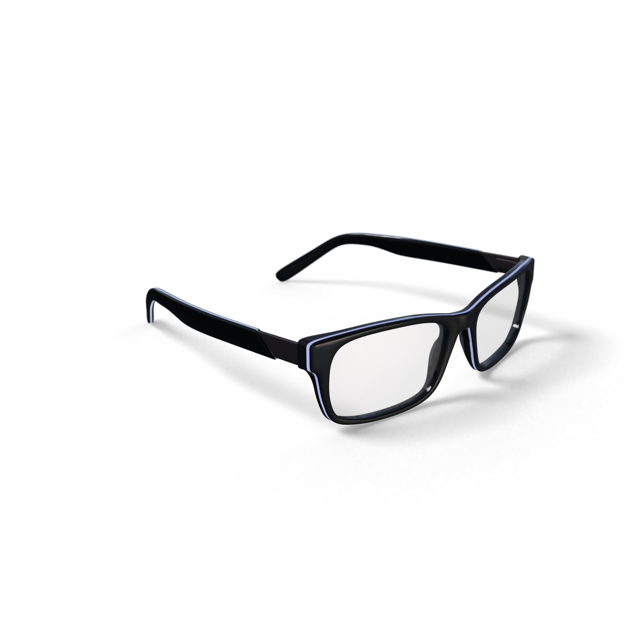 Walmart Men's FM14099 Rectangular Prescription Eyeglasses with Case, Black - Image 3