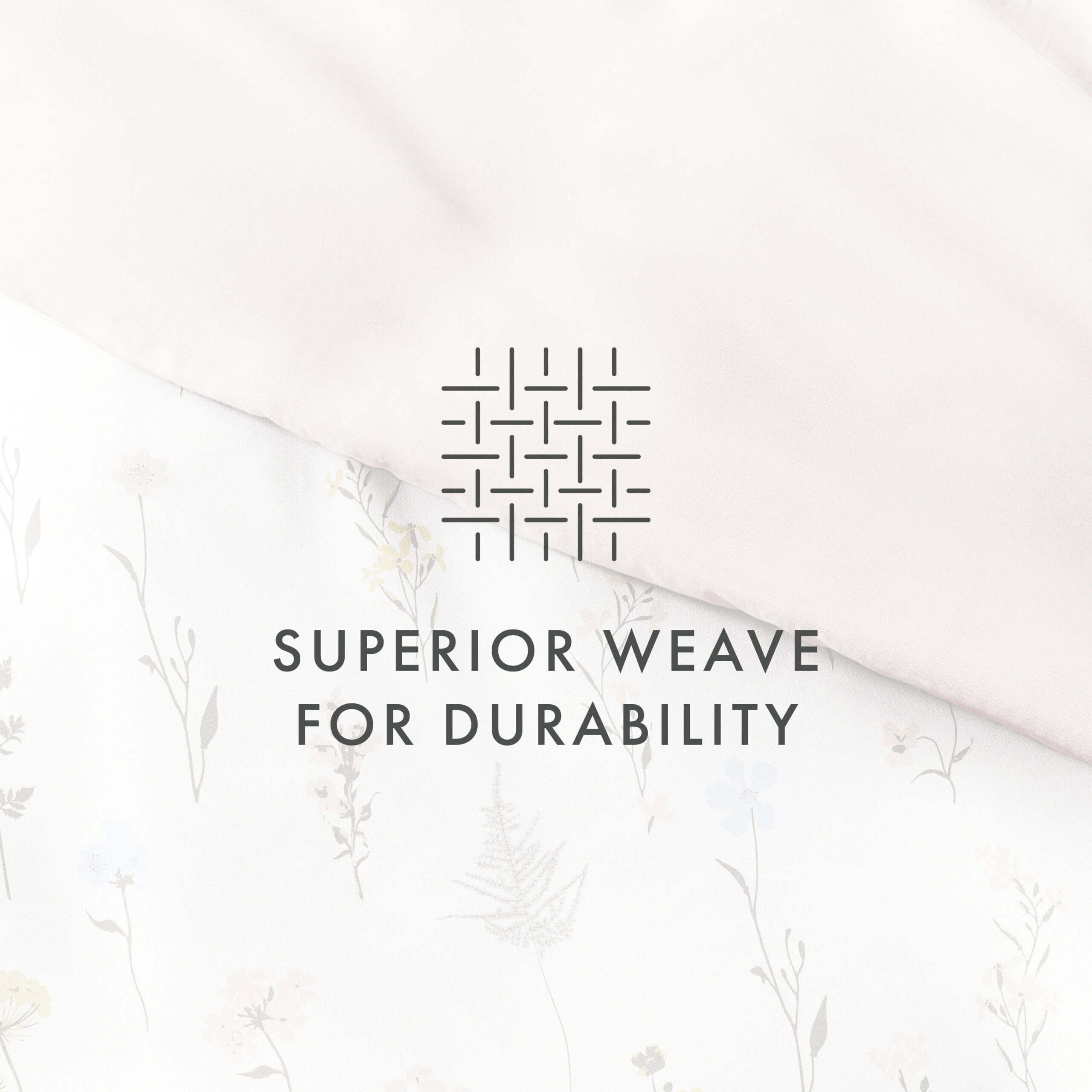 Noble Linens Pink Reversible Wild Flower Print 3-Piece Duvet Cover Set, King/CalKing - Image 4