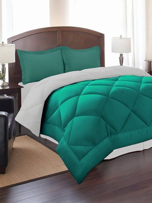 Celine Linen Down Alternative 3pc Comforter Set King/Cal King, Orange/Chocolate