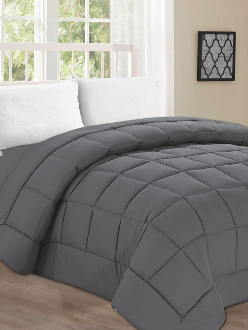 Celine Linen Down Alternative Double-Filled Comforter Twin/Twin XL , Gray