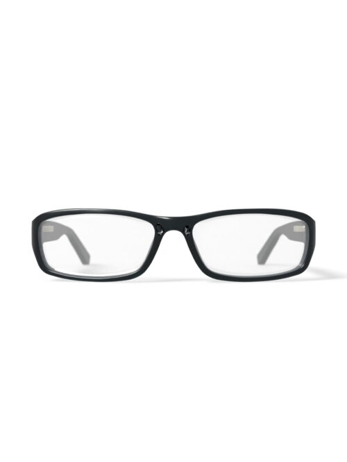 Contour Men's FM9193 Rectangular Prescription Eyeglasses with Case, Black