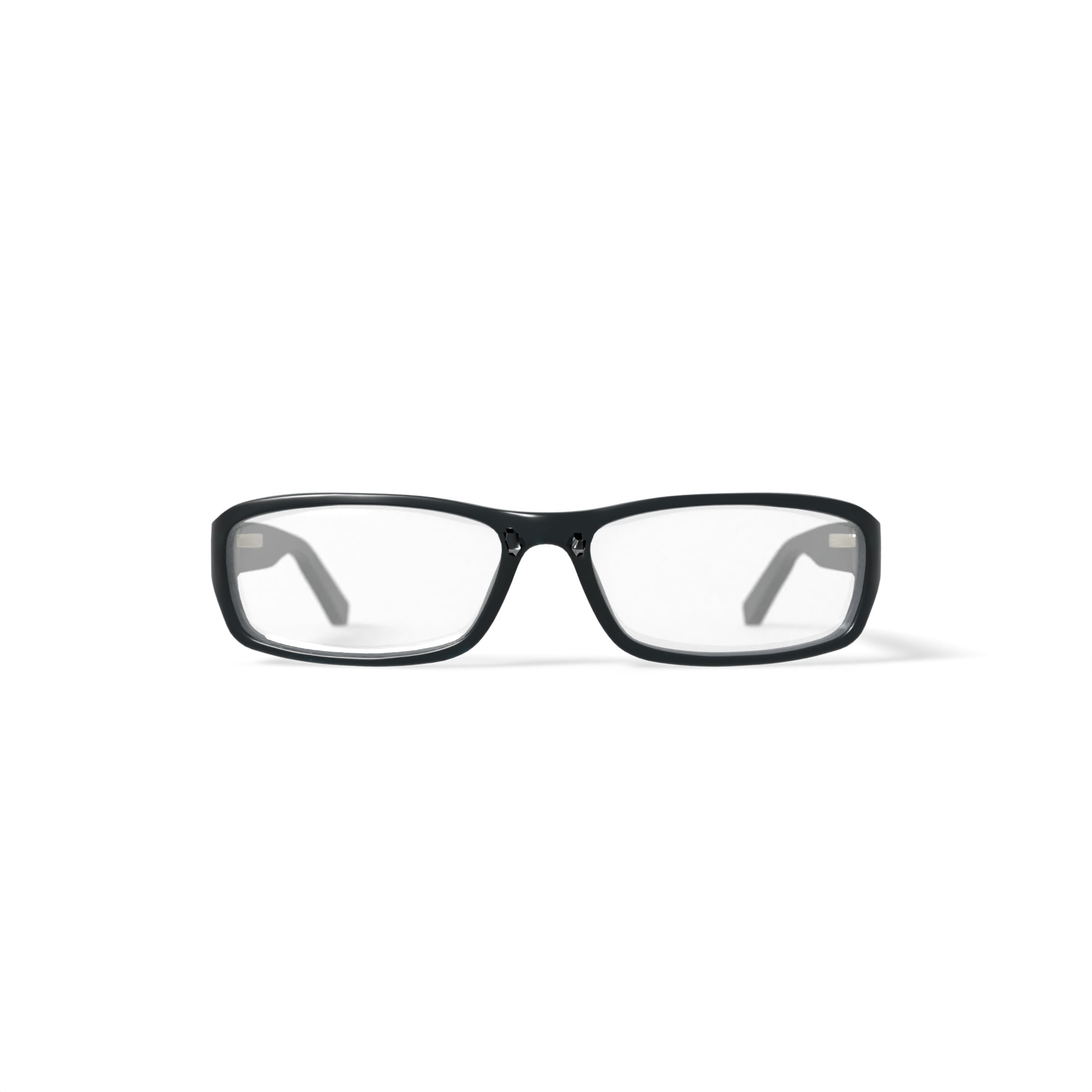 Contour Men's FM9193 Rectangular Prescription Eyeglasses with Case, Black