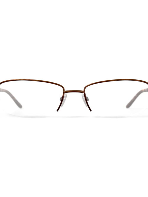 EasyClip Women's S3208 Rectangular Prescription Eyeglasses with Case, Brown