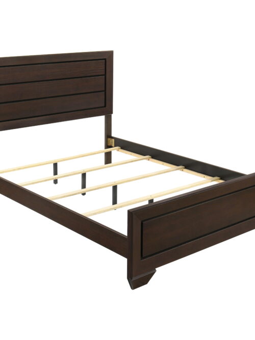 Fenbrook Transitional Dark Cocoa Queen Bed