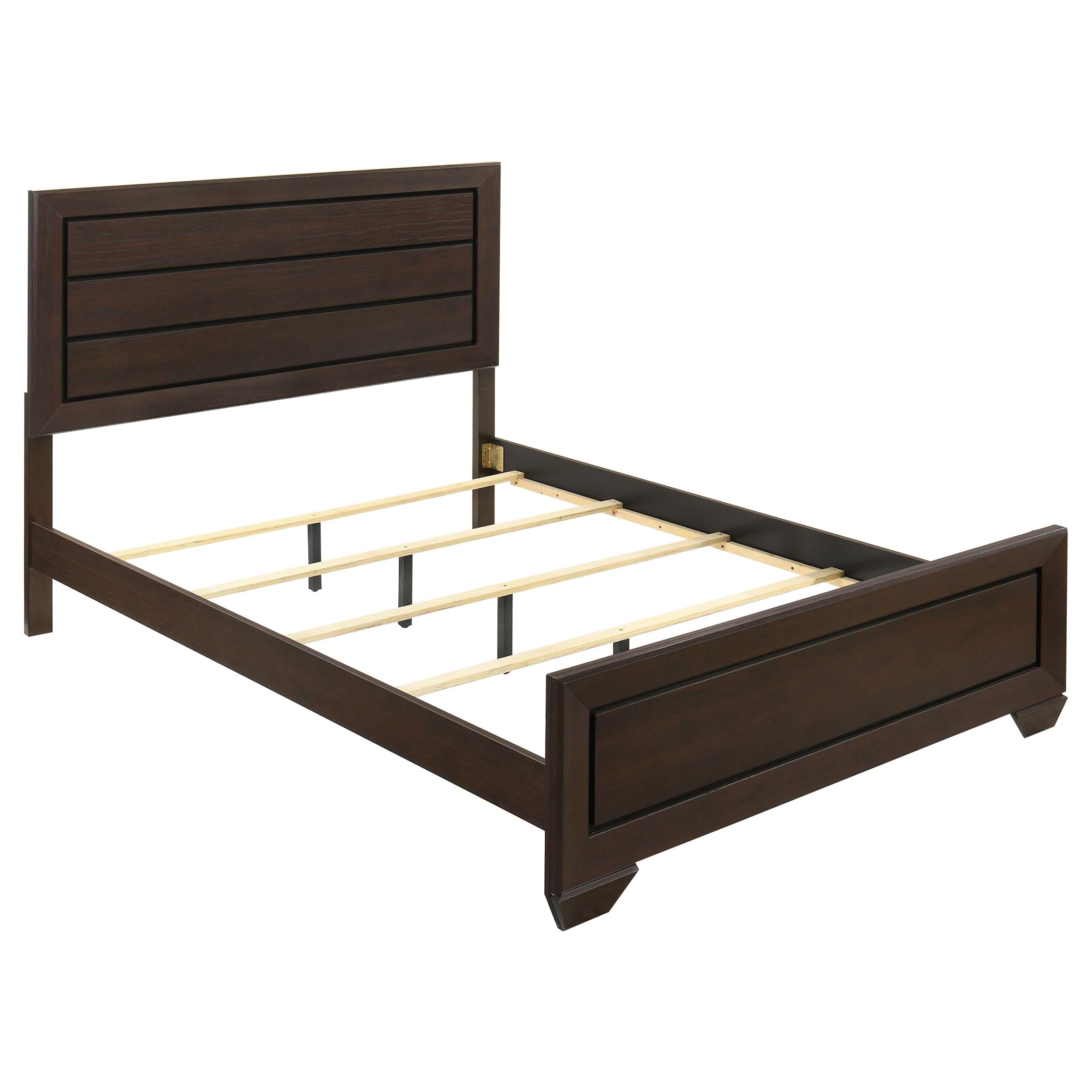 Fenbrook Transitional Dark Cocoa Queen Bed