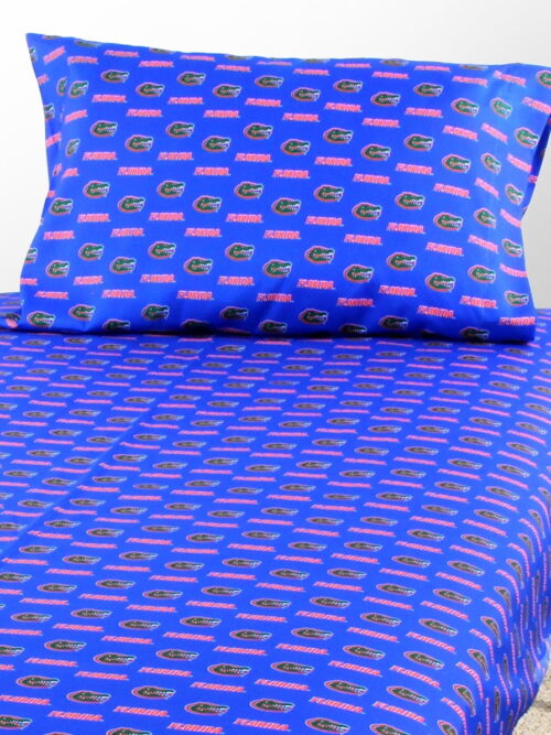 Florida Gators Sheet Set Choose Your Size Blue Microfiber King N/A