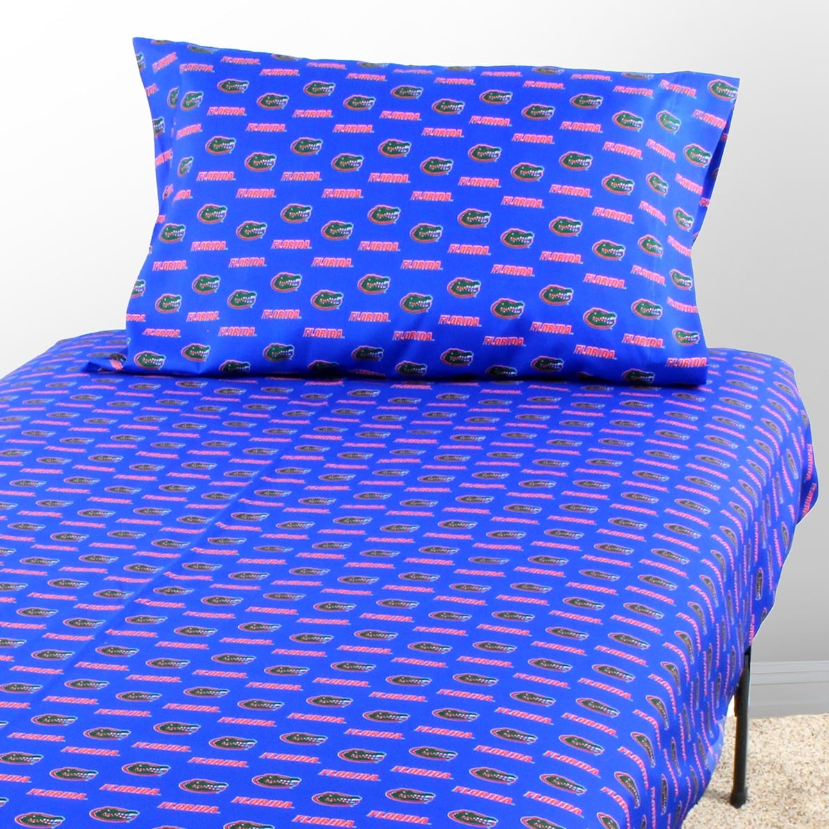 Florida Gators Sheet Set Choose Your Size Blue Microfiber King N/A