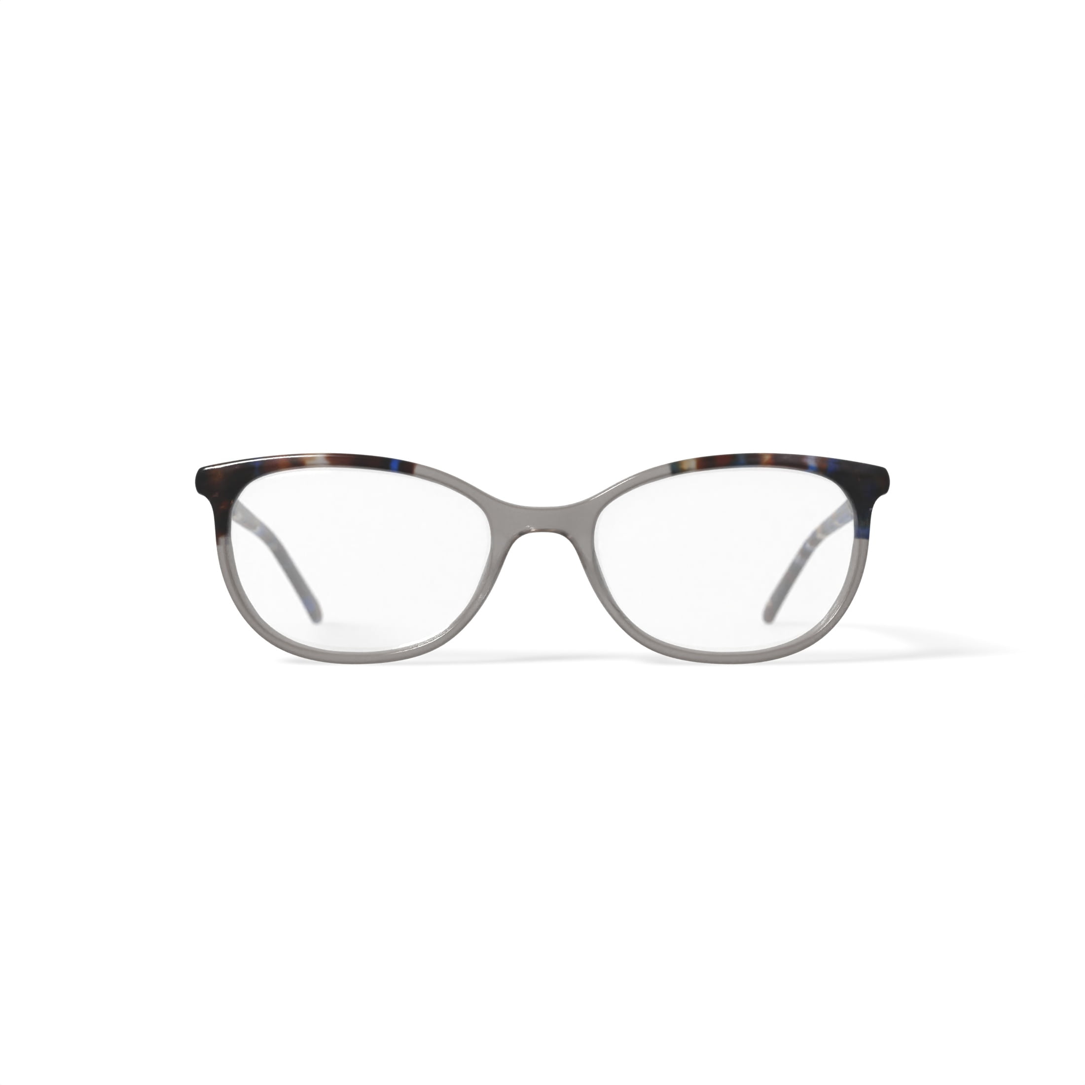 Flower Women's FLR6051 Prescription Eyeglasses with Case, Amber Crystal