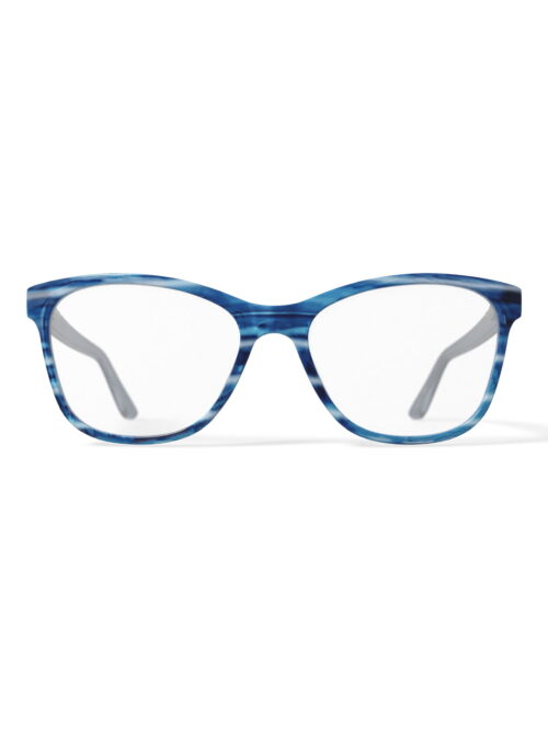 Hard Candy Women's HC277 Cat Eye Prescription Eyeglasses with Case, Crystal Blue