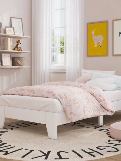 Hillsdale Casey Twin Wood Platform Bed, White