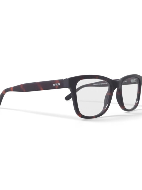 Karun Men's Puyehue Square Prescription Eyeglasses with Case, Brown Tortoise