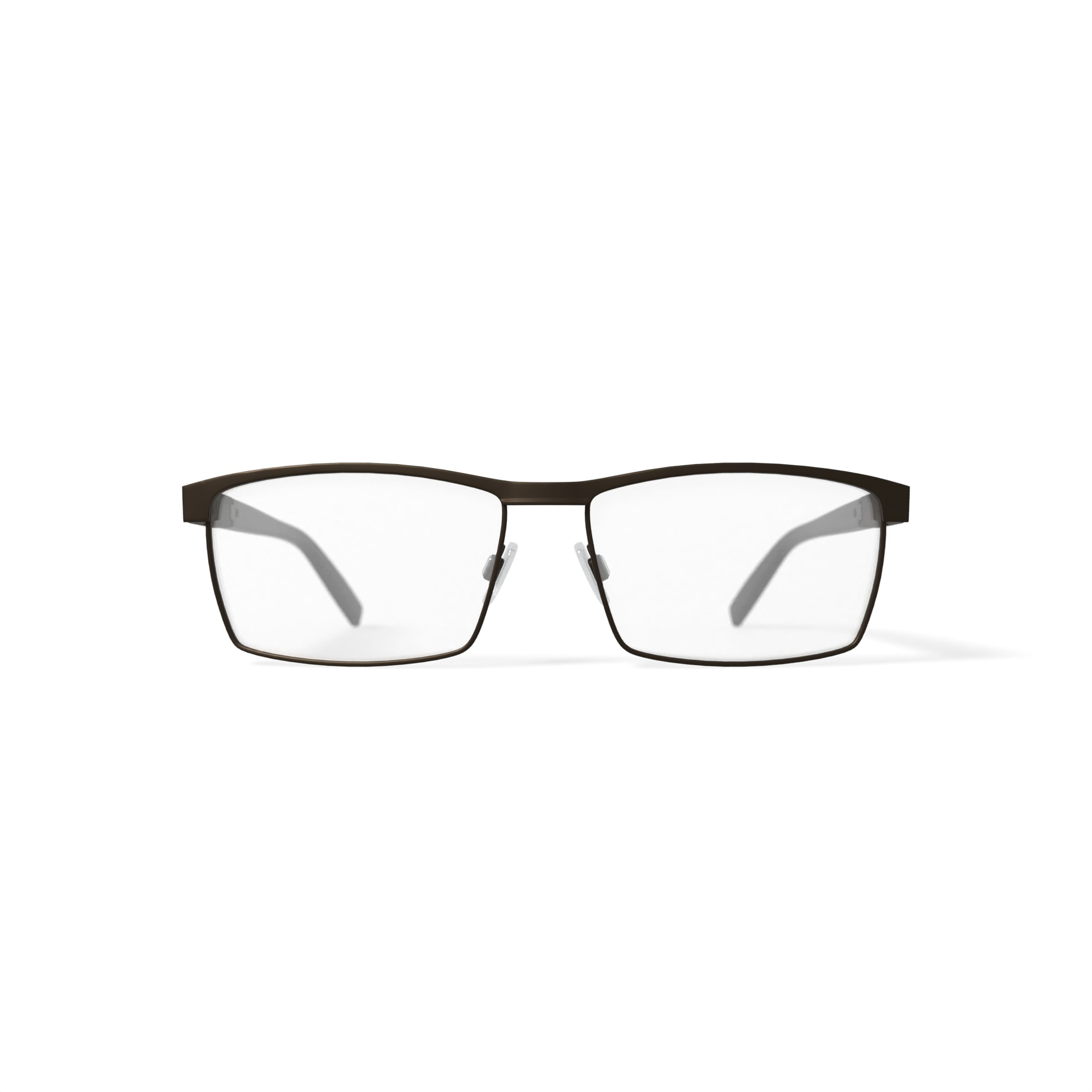 Phat Farm Men's HV706 Browline Prescription Eyeglasses with Case, Silver