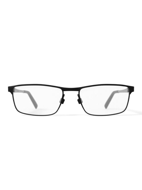 Phat Farm Men's HV707 Browline Prescription Eyeglasses with Case, Black