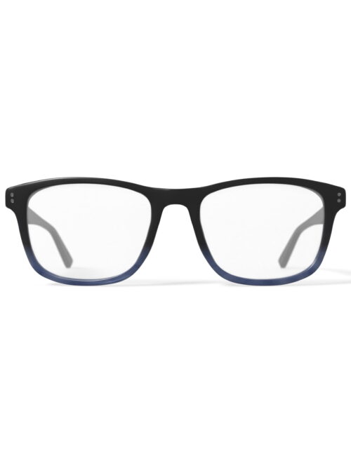 Phat Farm Men's HV721 Square Prescription Eyeglasses with Case, Blue Gradient