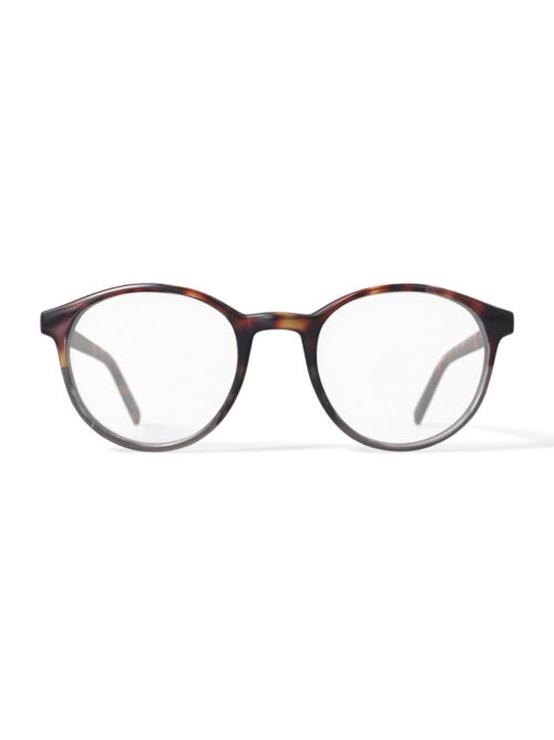 Phat Farm Men's HV724 Round Prescription Eyeglasses with Case, Green Tortoise