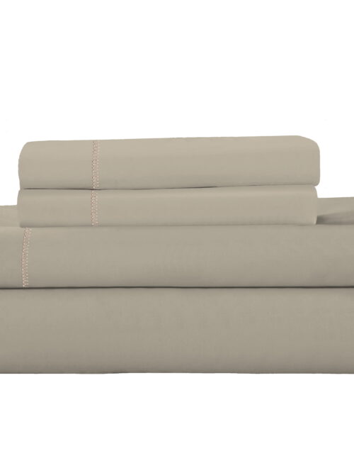 Royale Linens 4-Piece 100% Cotton Bed Sheet Set, King – Ultra Soft, Brushed Percale