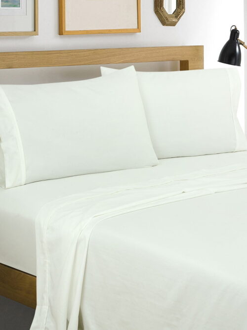Royale Linens White 400 Thread Count Performance Twin Sheet Set