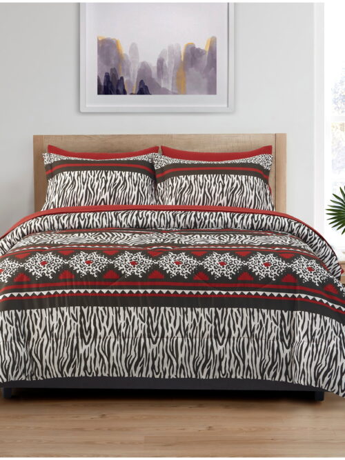 SL SPIRIT LINEN HOME EST. 1988 8PC. Wrinkle Resistant Bed-in-a-Bag Animal. - Twin