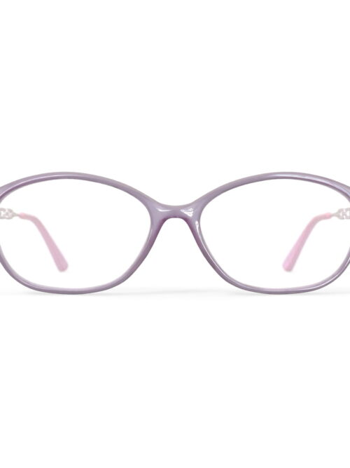 Sophia Loren Women's SL1545 Oval Prescription Eyeglasses with Case, Purple